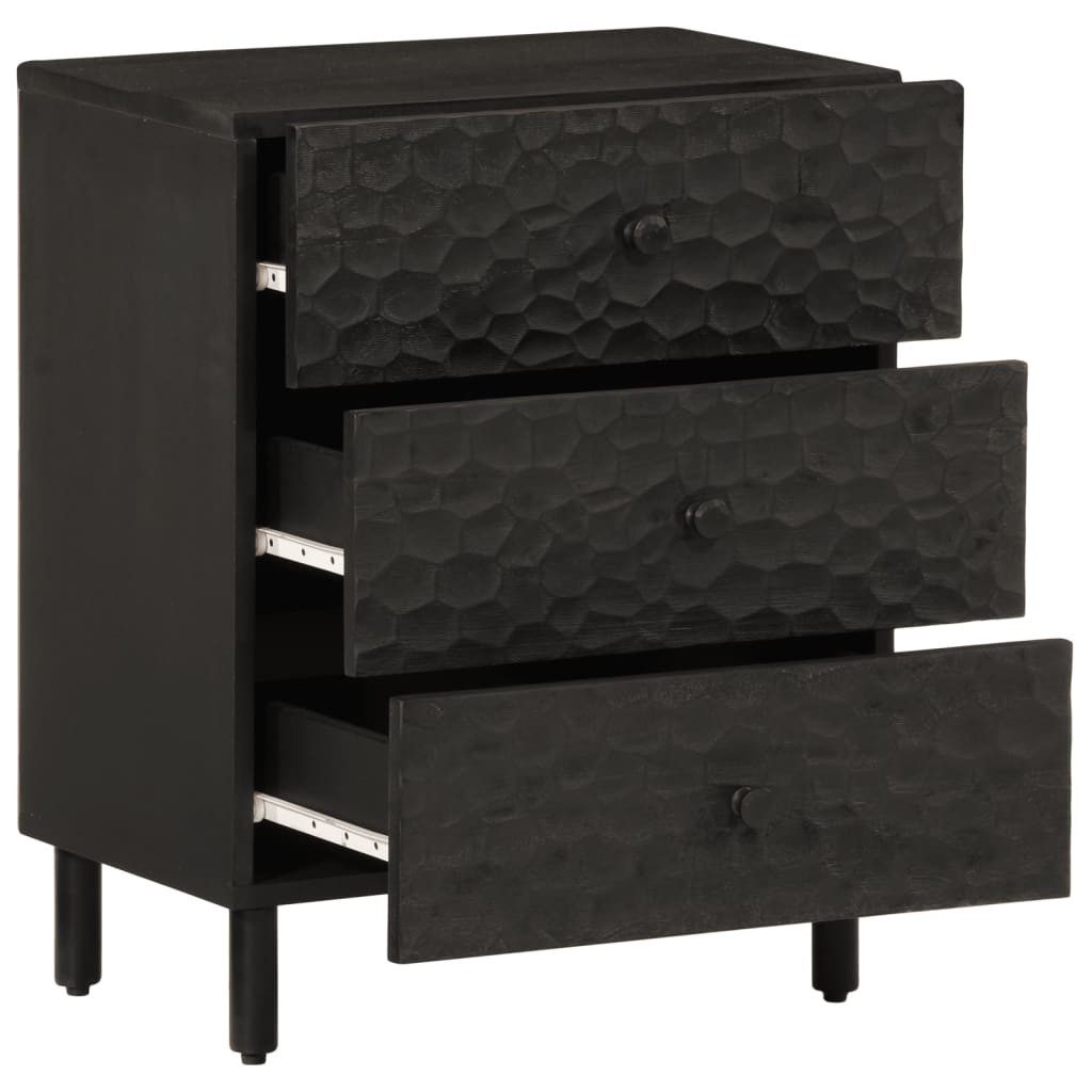 vidaXL Nachttisch Nachttisch Schwarz 50x33x60 cm günstig online kaufen