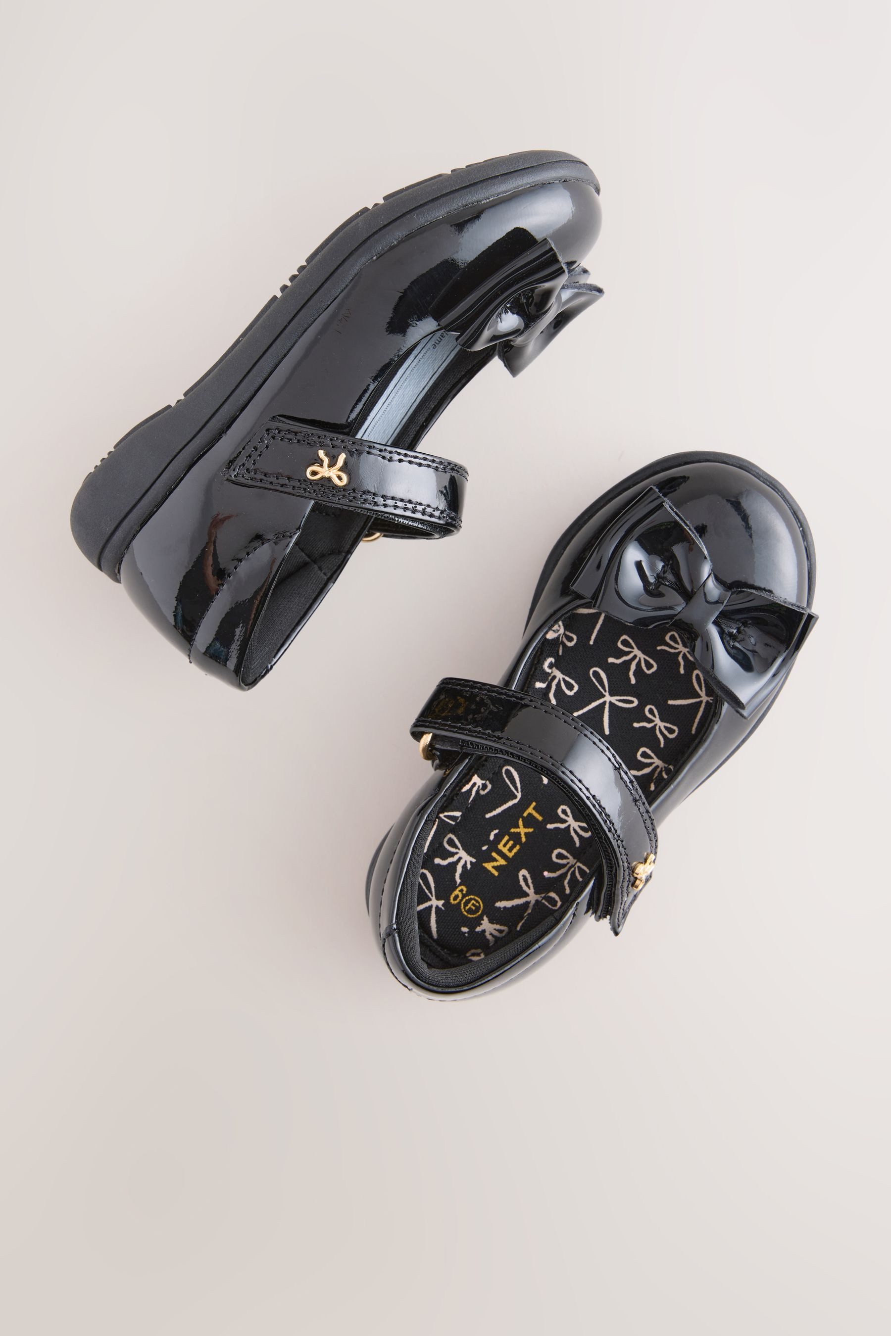 Next Spangeschuhe mit Schleife für die Schule – weit Mary-Jane-Schuhe – Bild 5 von 5