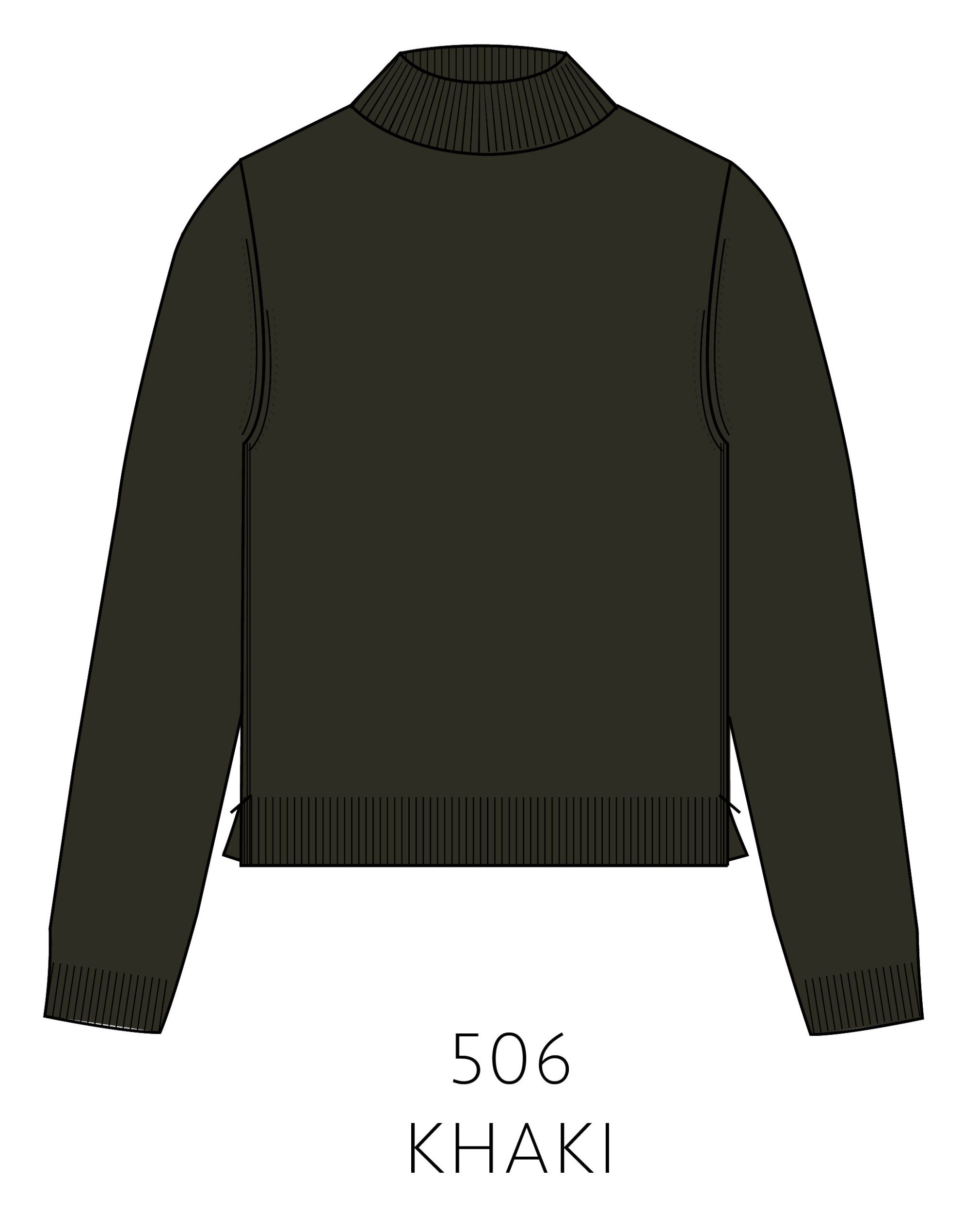 IN LINEA Strickpullover Pullover, Stehbund, 1/1-Arm