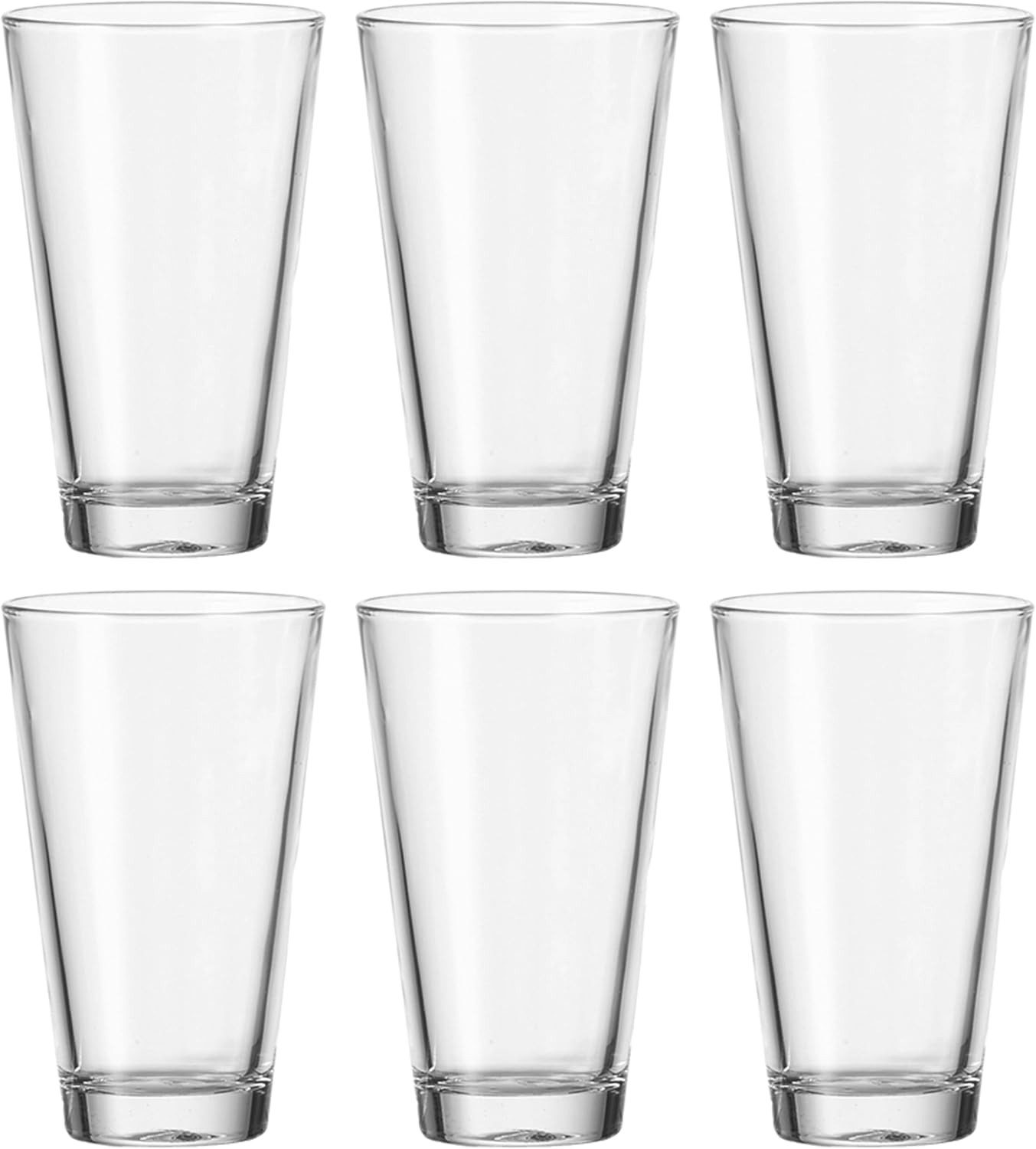 LEONARDO Glas Ciao, Kalk-Natron Glas, 6 Gläser, ideal für Saft, Wasser etc., Spülmaschinenfest