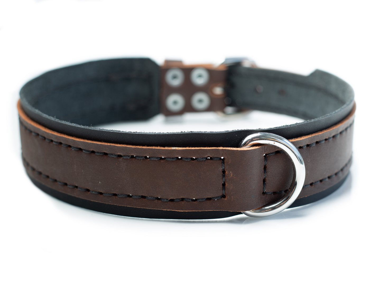 Thumbnail - hecho. Hunde-Halsband "Pedro" für große und kleine Hunde, Leder