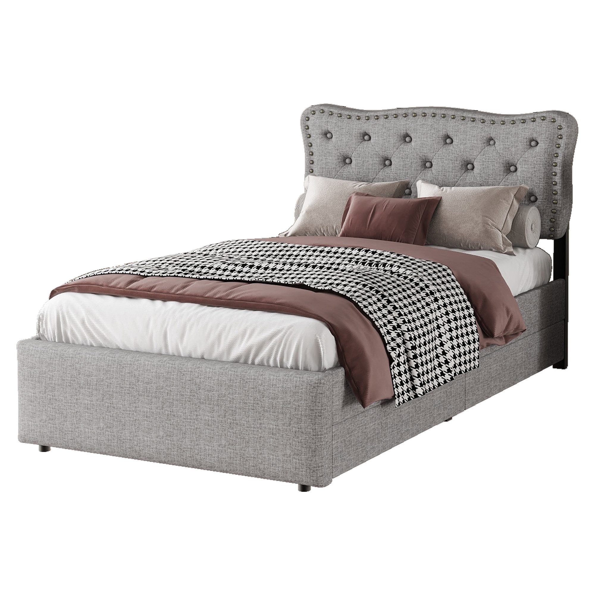 Ulife Polsterbett Kinderbett Jugendbett flaches Bett günstig online kaufen