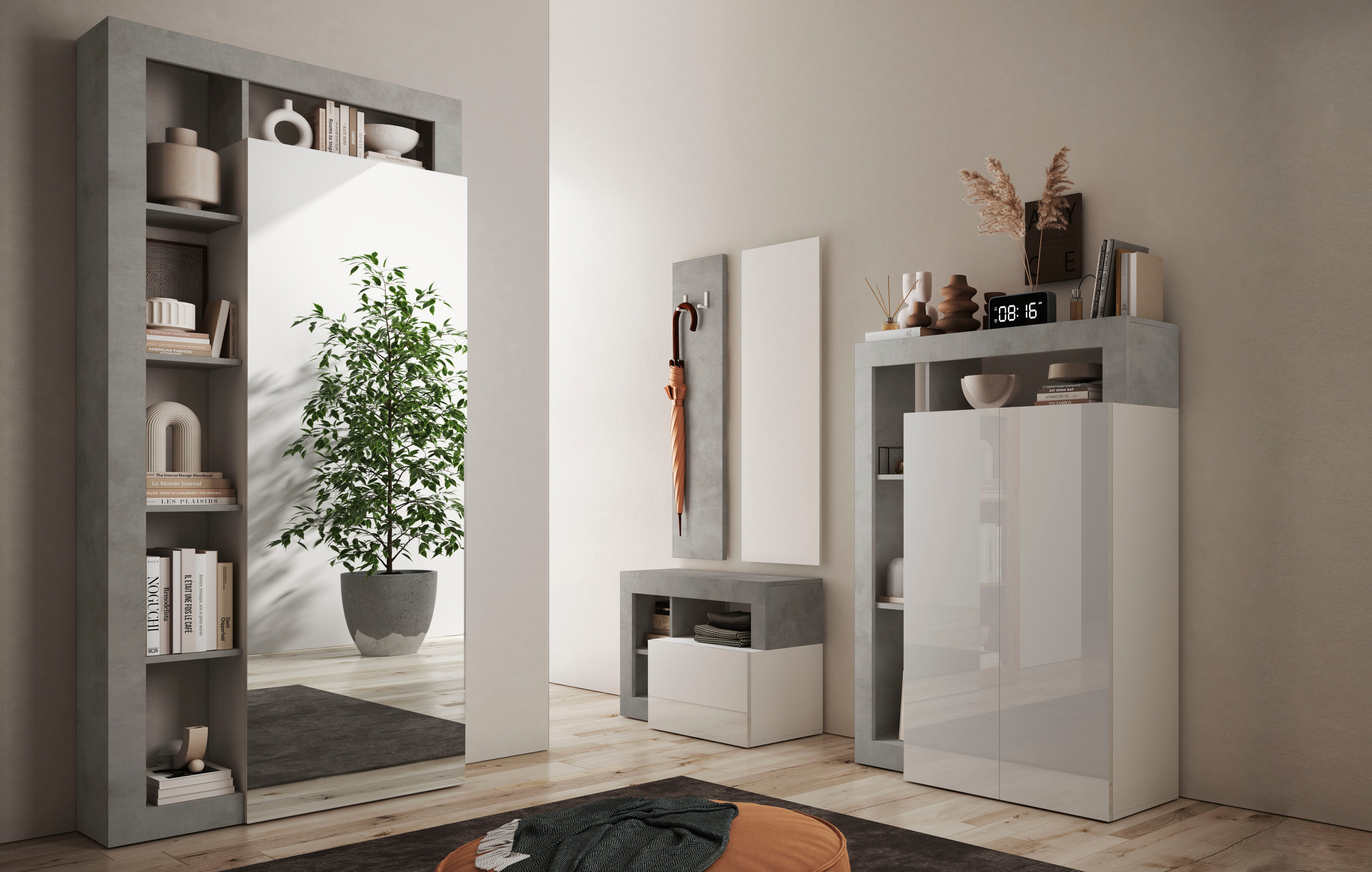 Home affaire Garderobenschrank Hamburg, Breite 91 cm mit 1 Klappe