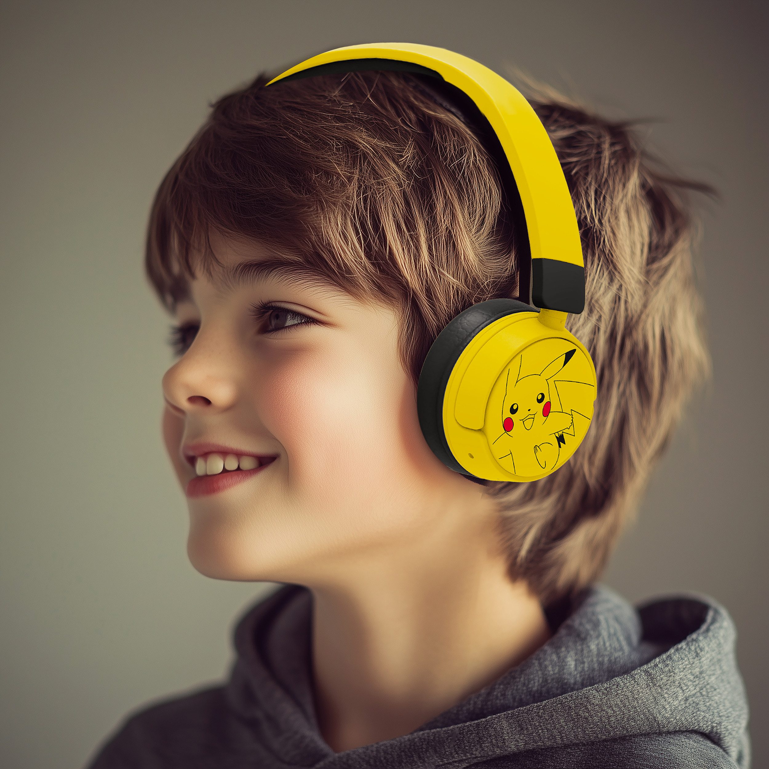 OTL Pokémon Pikachu Kinderkopfhörer mit Lautstärkebegrenzung Kinder-Kopfhörer (kindgerechte Lautstärkebegrenzung)
