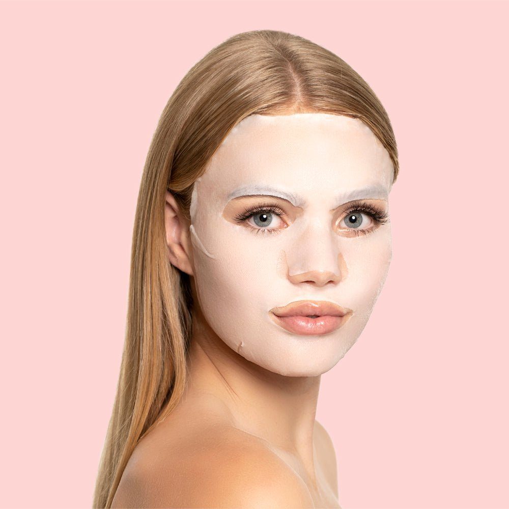 für Set, Pink seidige Gesichtsmaske Cactus Geschmeidigkeit mit Tuchmaske 2er-Pack STARSKIN® Orglamic™ 2-tlg., Bio-Cellulose
