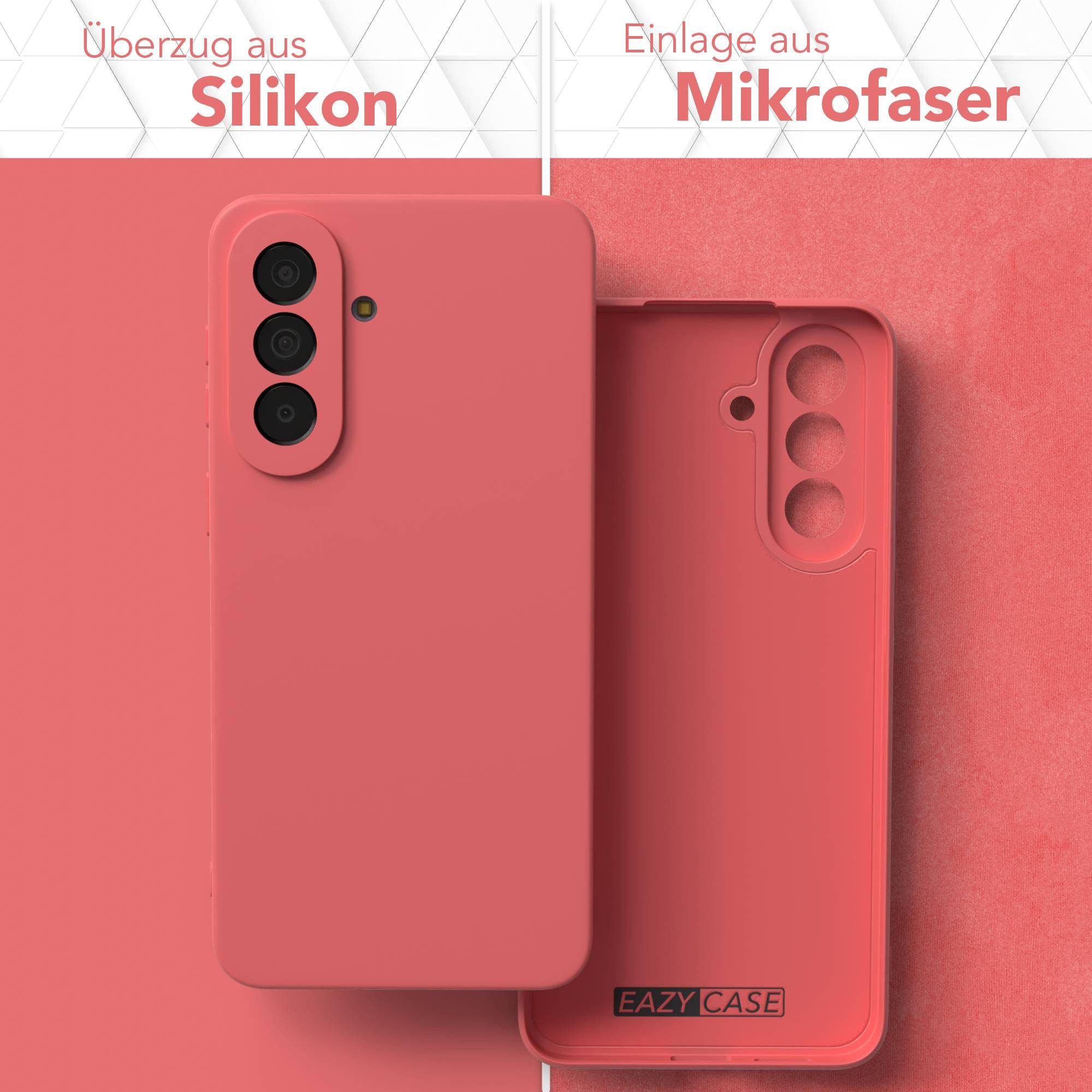 EAZY CASE Handyhülle TPU Hülle für Samsung Galaxy A57 6,7 Zoll, Schutzhülle mit Kameraschutz stoßfest Telefonhülle Matt Rot / Hellrot
