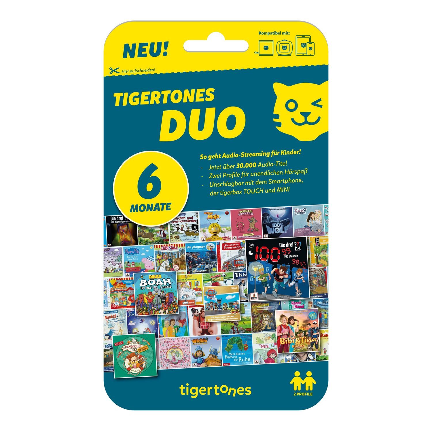 Hörspielfigur tigertones DUO ticket - 6 Monate