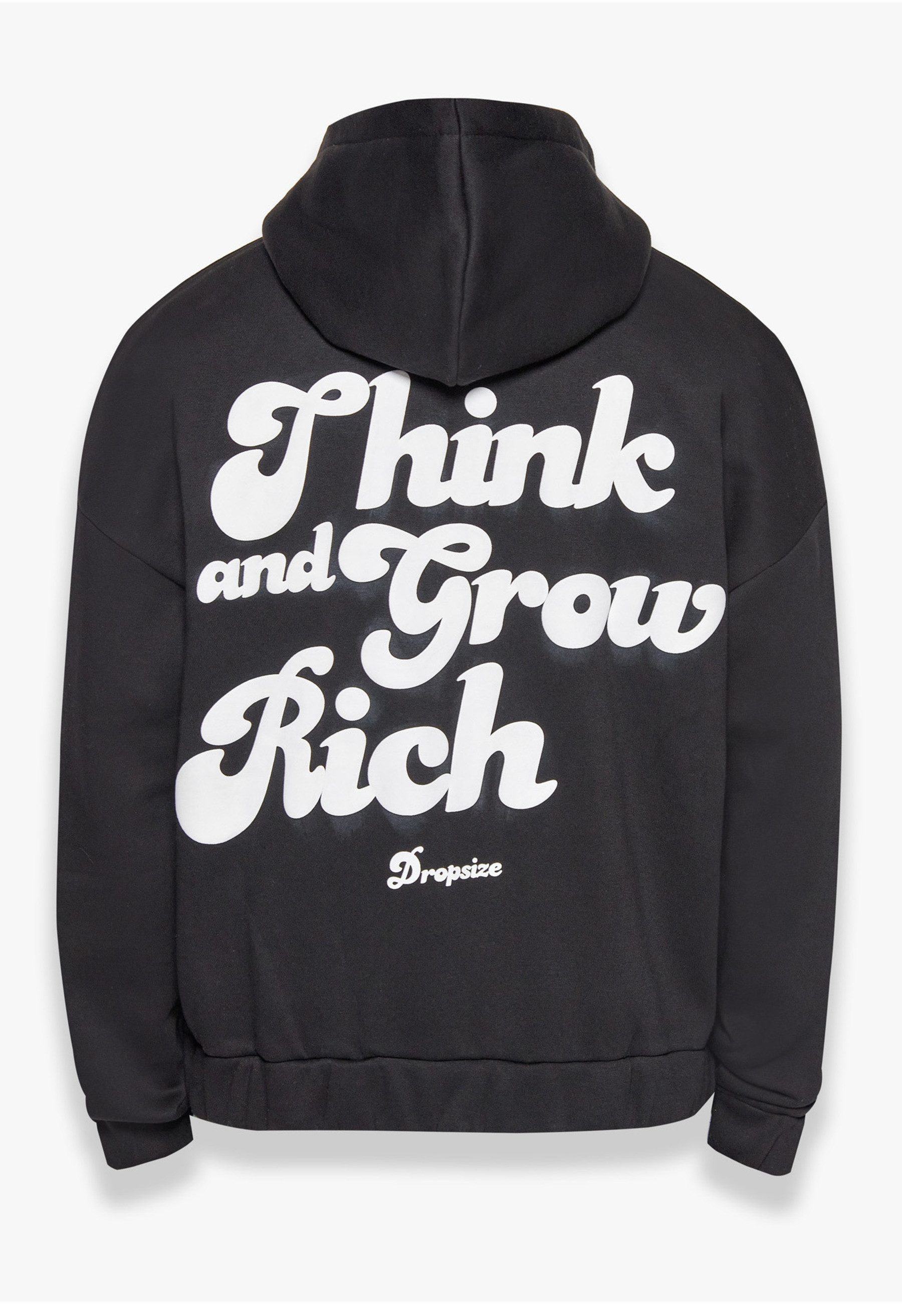 Dropsize Kapuzenfleecejacke Dropsize Herren Dropsize Heavy Grow Rich Zip Hoodie (1-St)