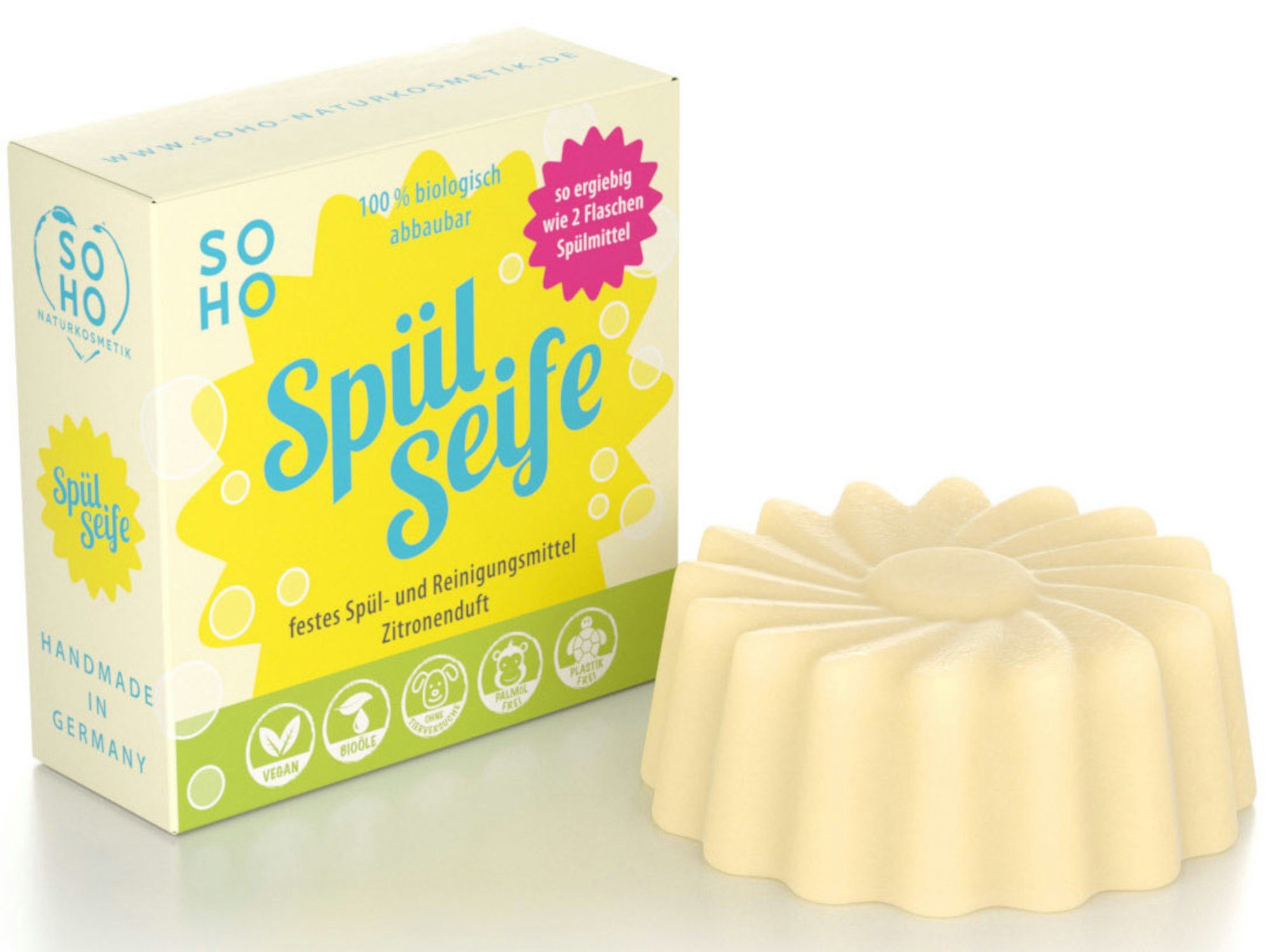Spülmittelspender SPÜLSEIFE Festes Spül- und Reinigungsmittel, In & Outdoor