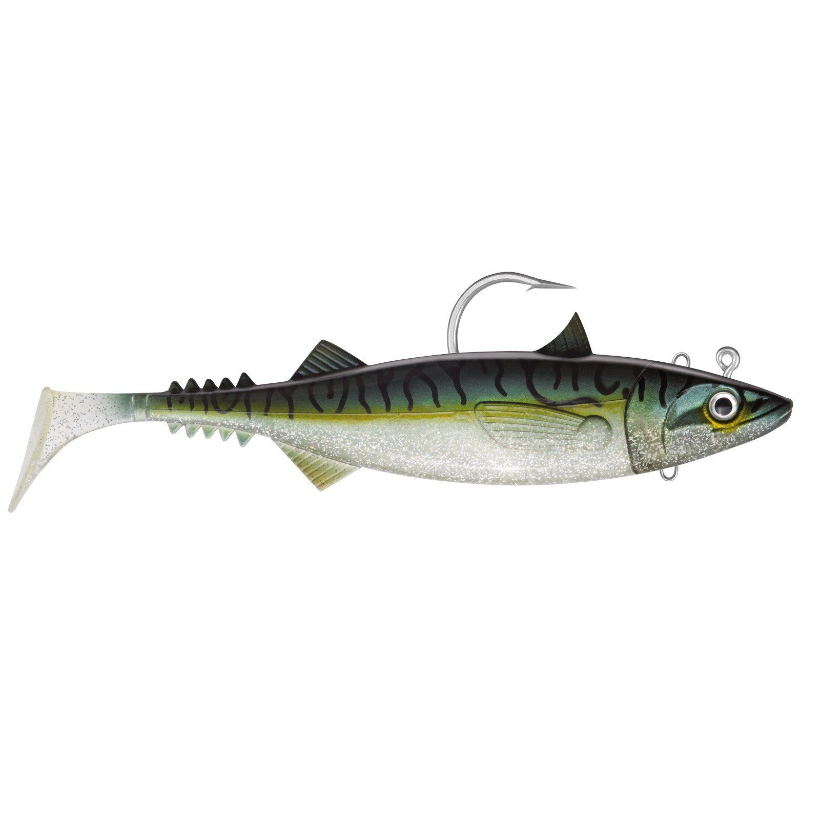 Jackson Sea Kunstköder, Jackson Sea The Mackerel 28cm Green Mackerel Rigged Gummifisch