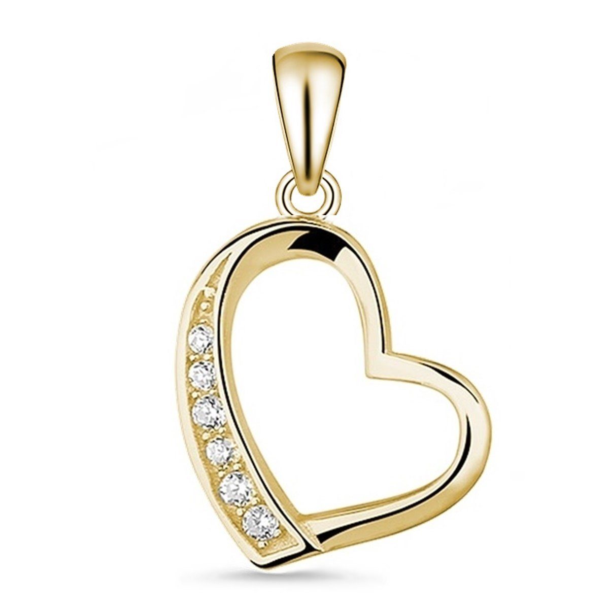 Hmzidz Halskette Damen - 925 Sterling Silber Mit Grünem Kristall