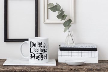 Youth Designz Tasse Du Bist Mein Lieblings-Muggel Spruch Kaffeetasse Geschenk, Keramik, mit Zauber Motiv