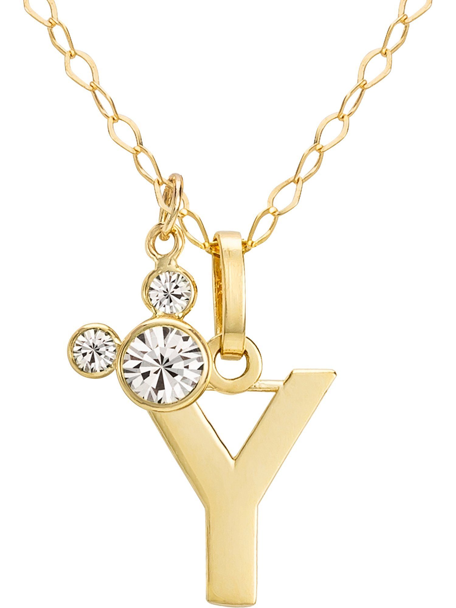 Jewelry 375er Collier Gelbgold DISNEY Disney Mädchen-Kinderkette Kristall