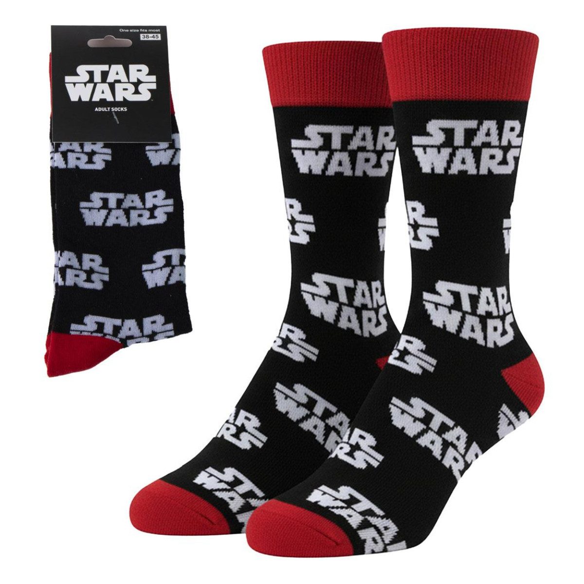 Star Wars Socken für Erwachsene bequeme Alltagssocken Größe 38-45