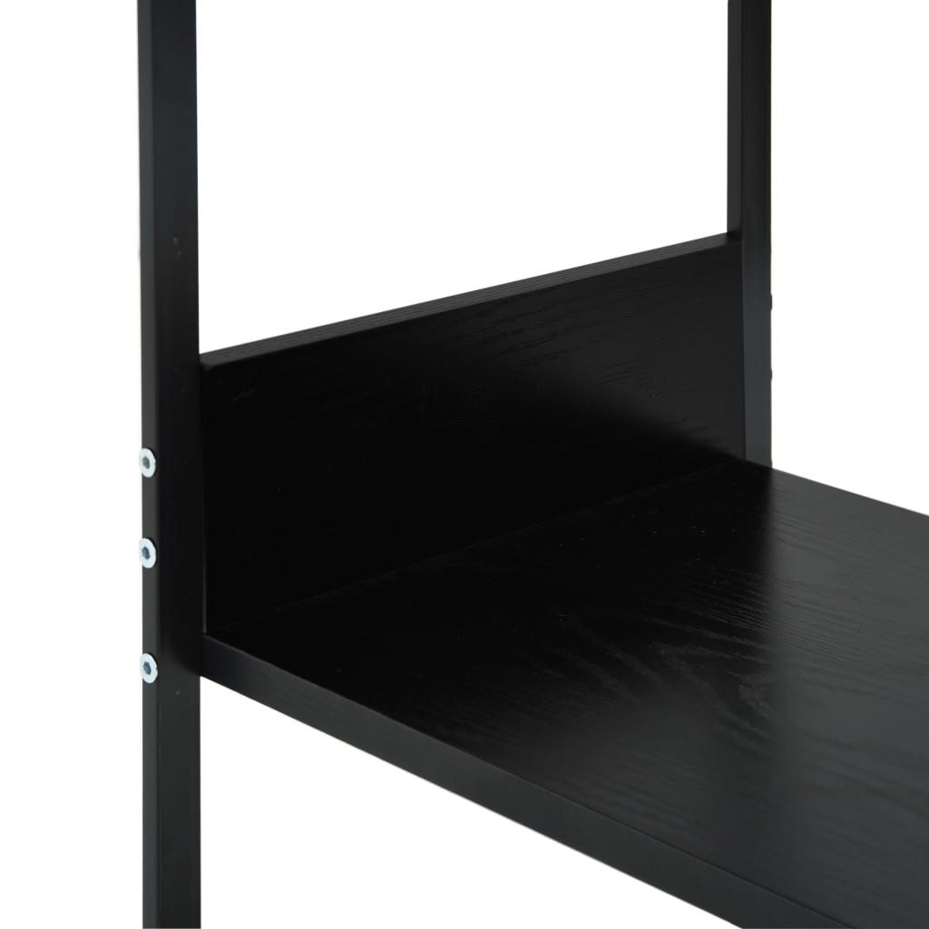 vidaXL Bücherregal Kleines Bücherregal Schwarz 33,5x39,6x79,7 cm Holzwerkstoff, 1-tlg. – Bild 5 von 5