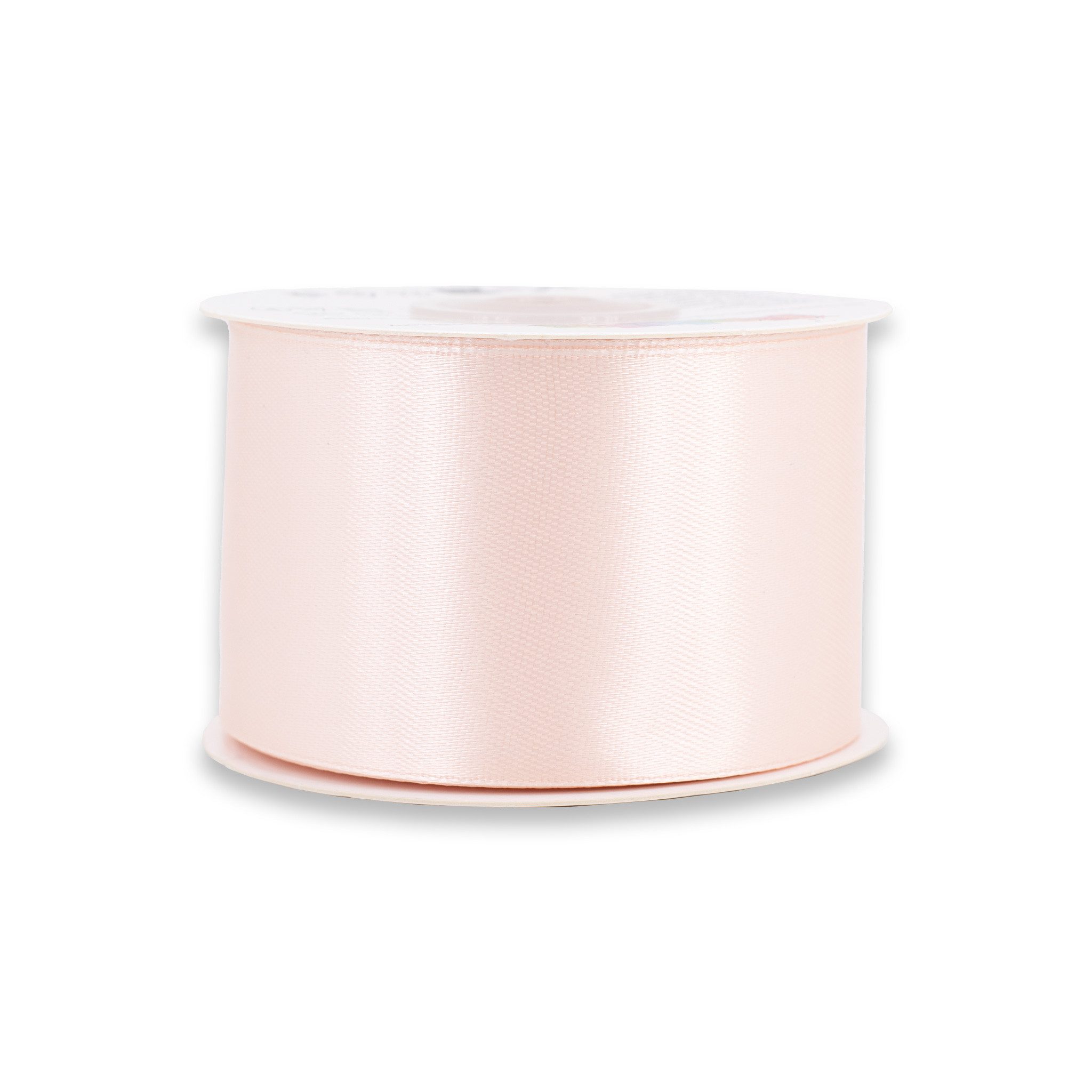Creativery Satinband, Satinband 50mm x 25m Rolle Blush Rosé