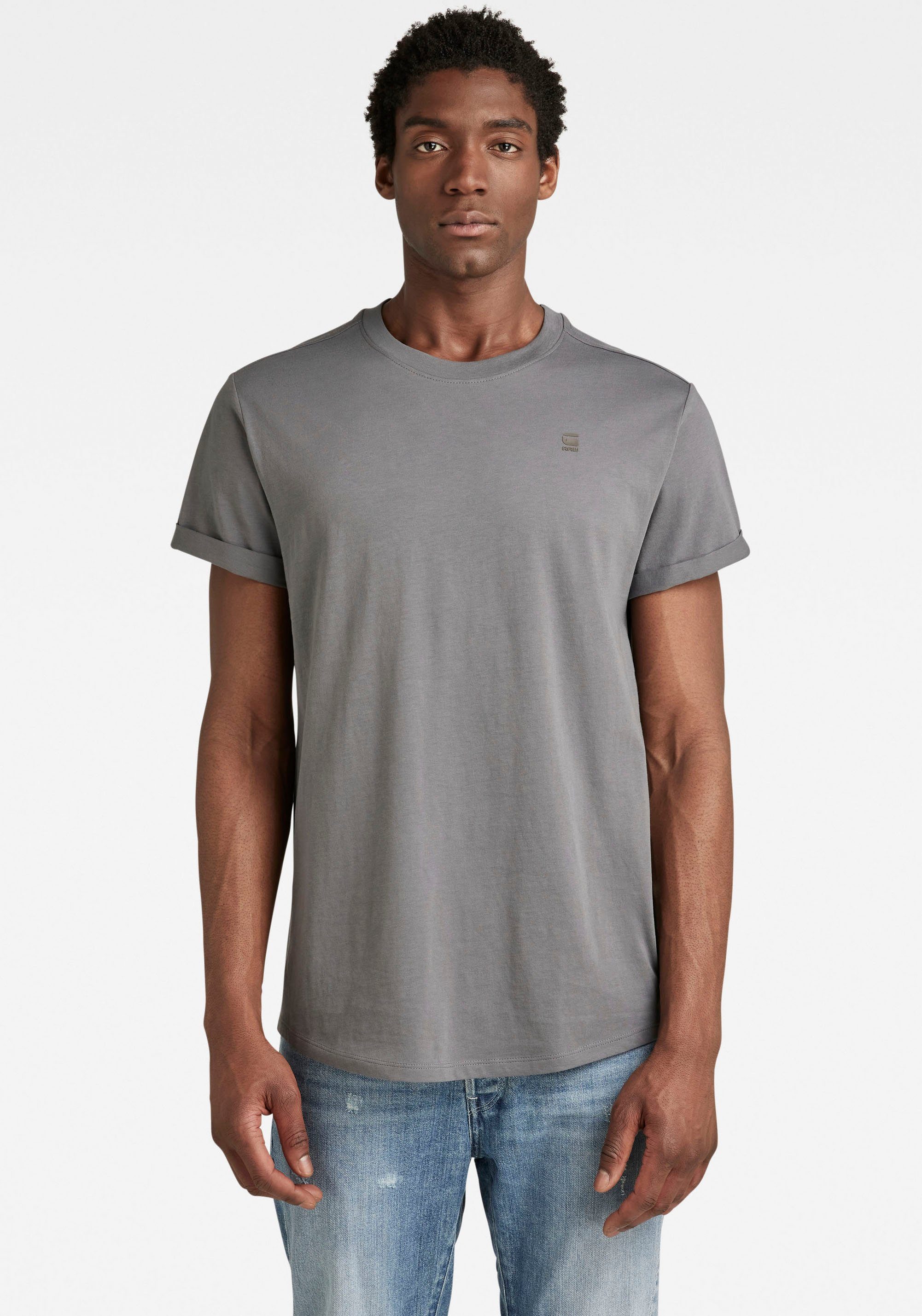 G-Star RAW T-Shirt Lash mit kleinem Logo Stitching