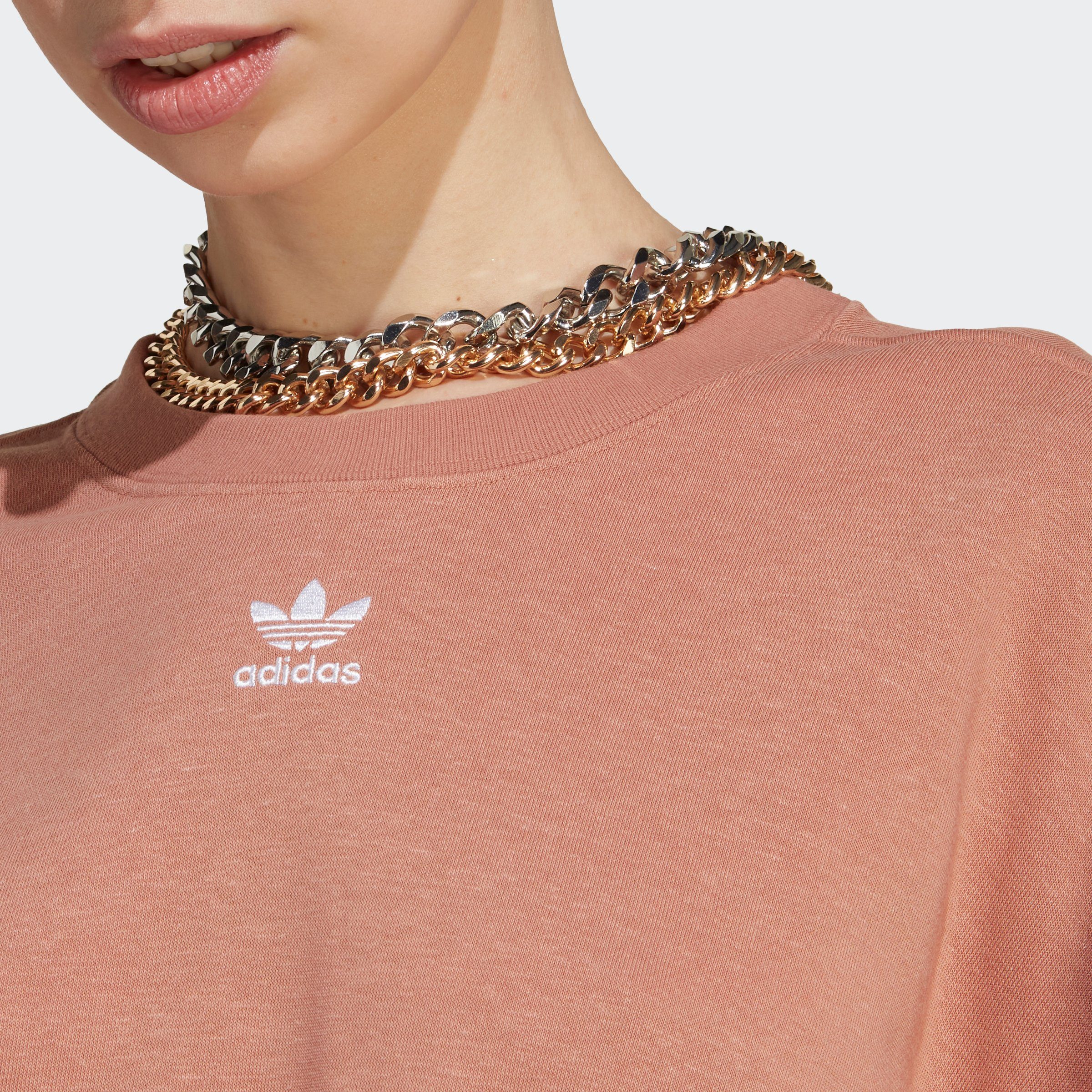 adidas HEMP Kapuzensweatshirt PULLOVER WITH ESSENTIALS+ MADE Clay Originals Strata