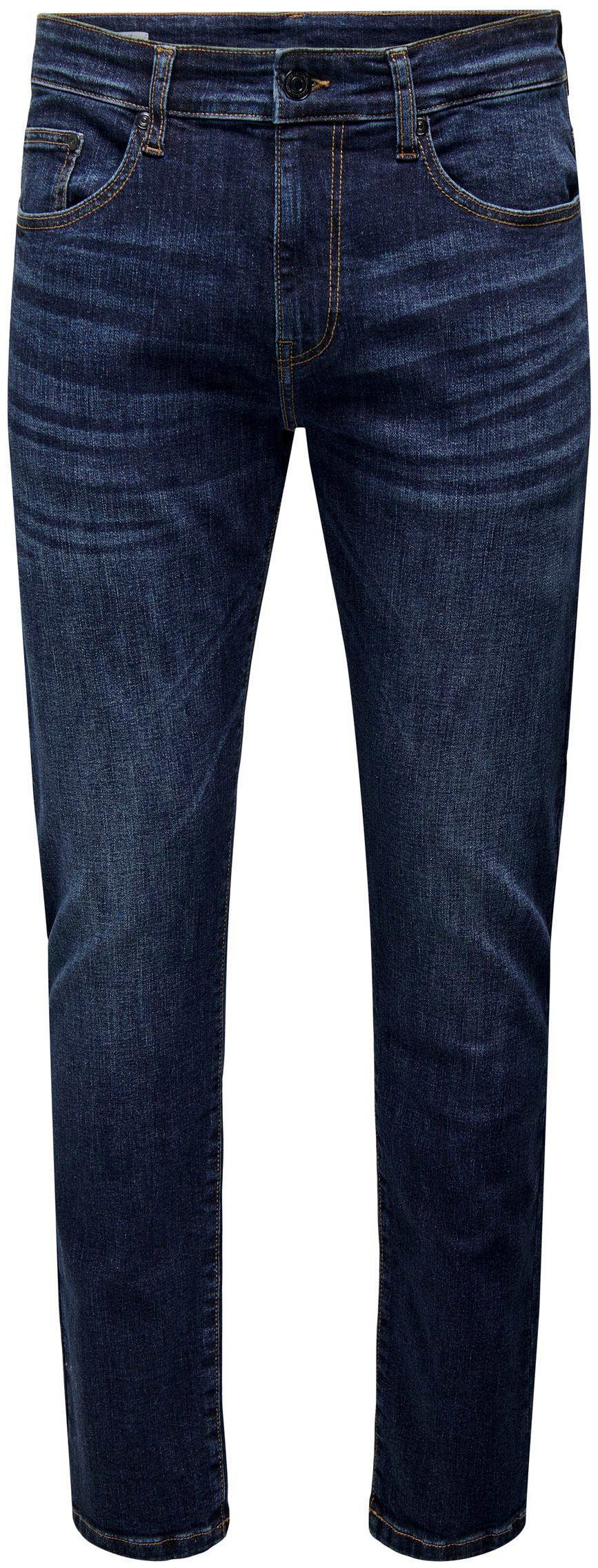 ONSWEFT JEANS DNM BLUE NOOS Straight-Jeans SONS 6752 & ONLY REG.DK.