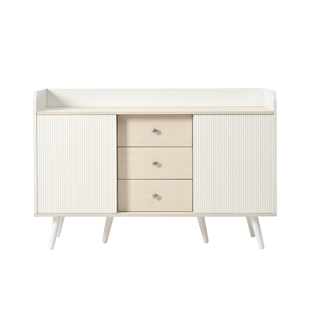 Sideboard Sideboard mit Drei Schubladen und Stauraumregalen Kommode