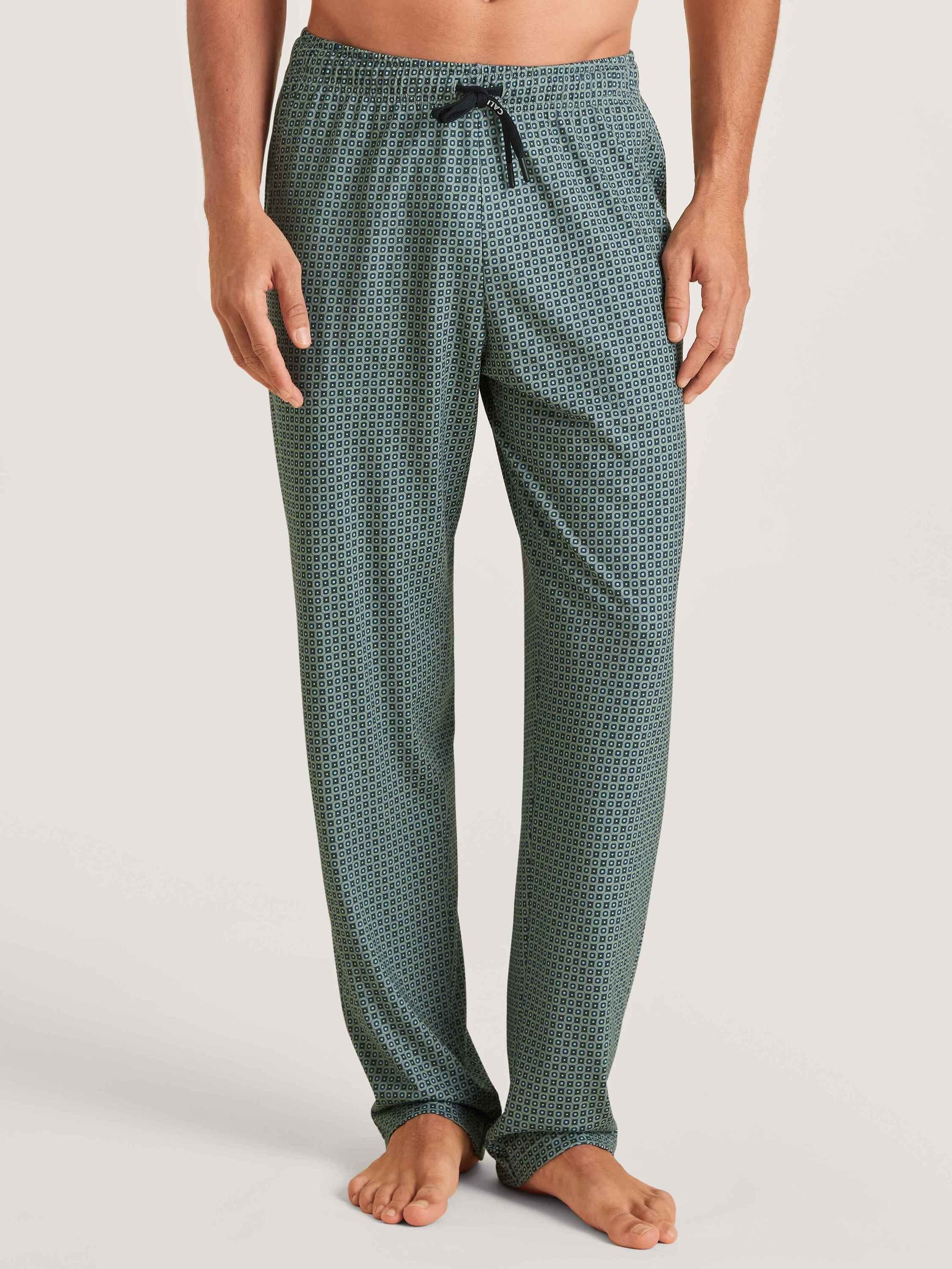 CALIDA Pyjamahose Pants mit Seitentaschen (1-tlg) slate grey