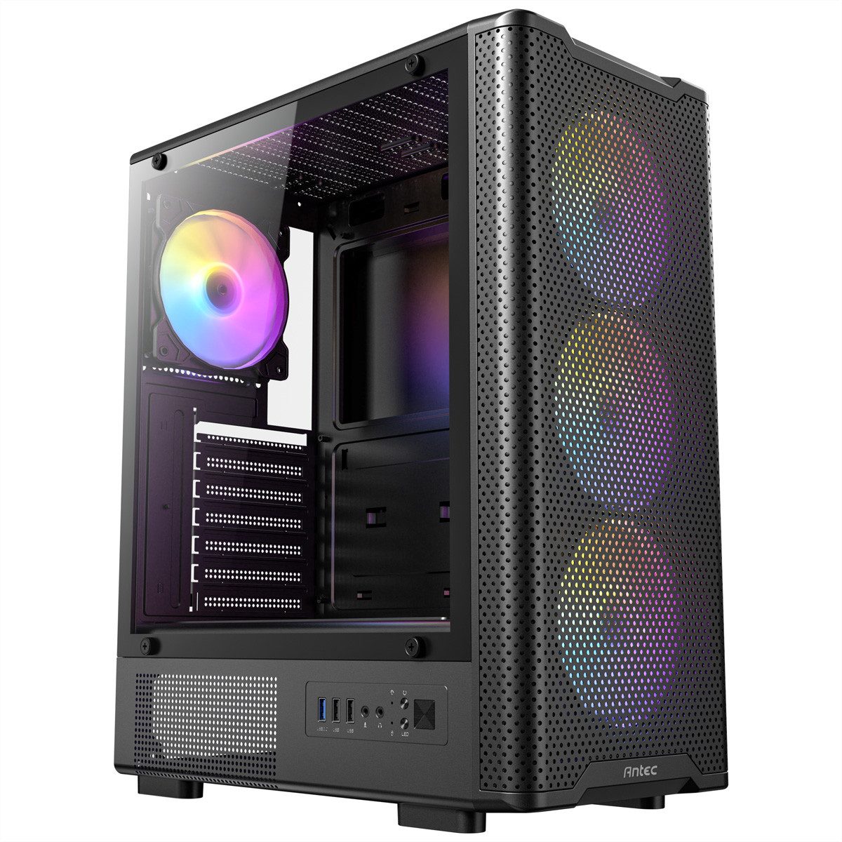 Antec VX-310 ARGB ATX, Micro-ATX, ITX Mid Tower Gaming PC Gehäuse