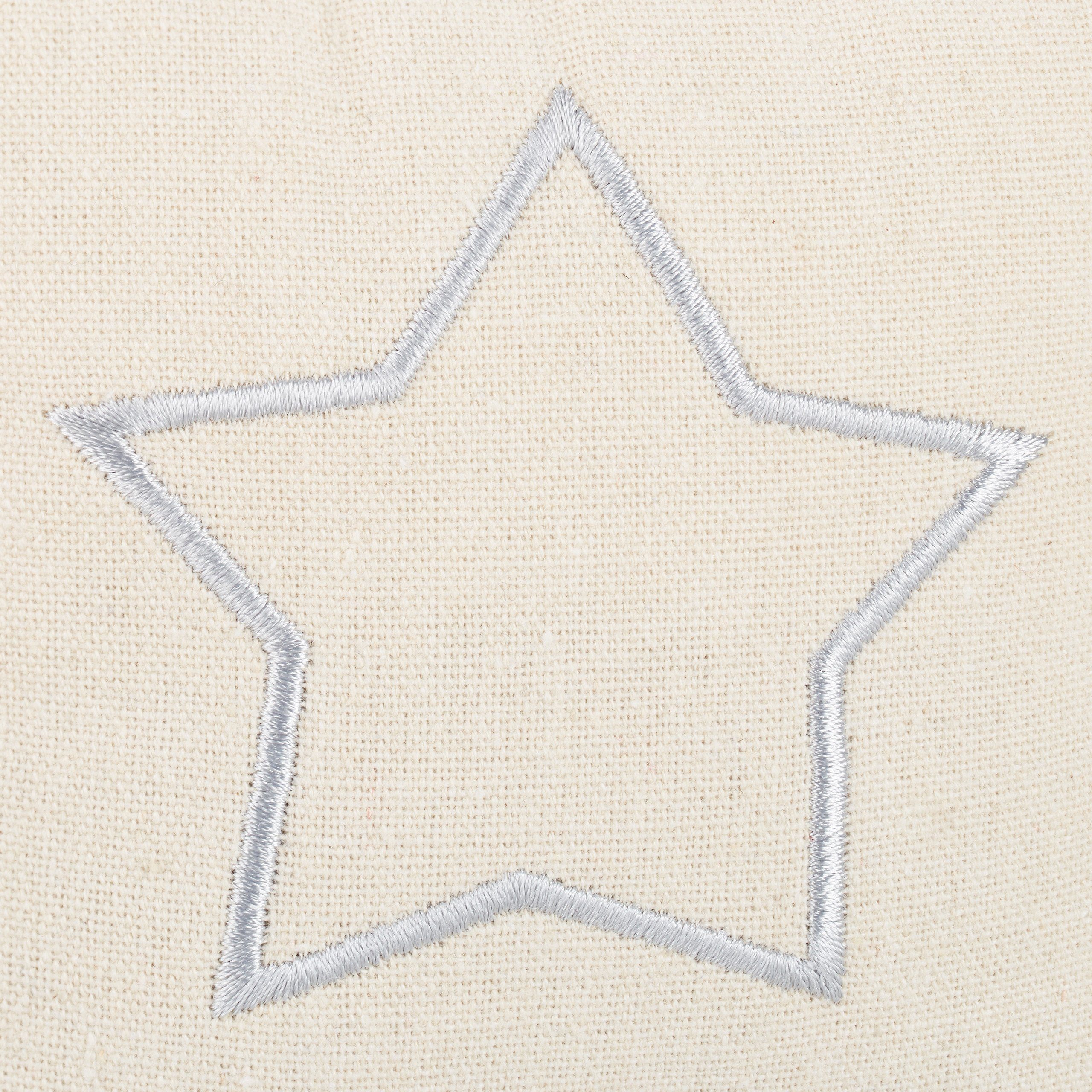 relaxdays Türstopper 2 x Türstopper Sack Stern beige (2 St)
