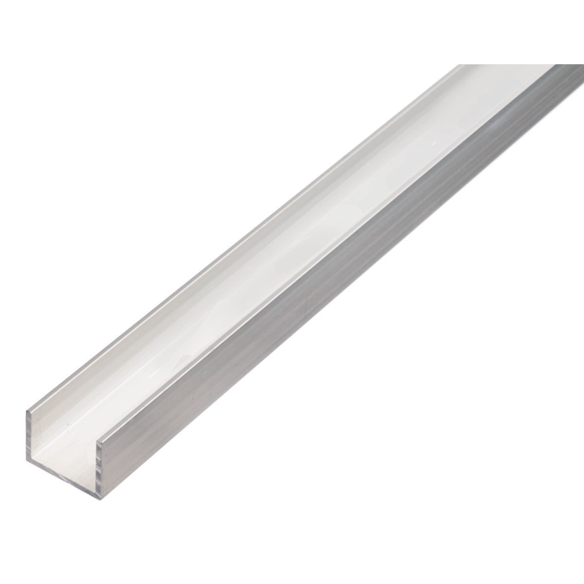 Alberts Profil, Alberts 497538 U-Profil Aluminium, natur 1000 x 10 x 8 mm 10er S