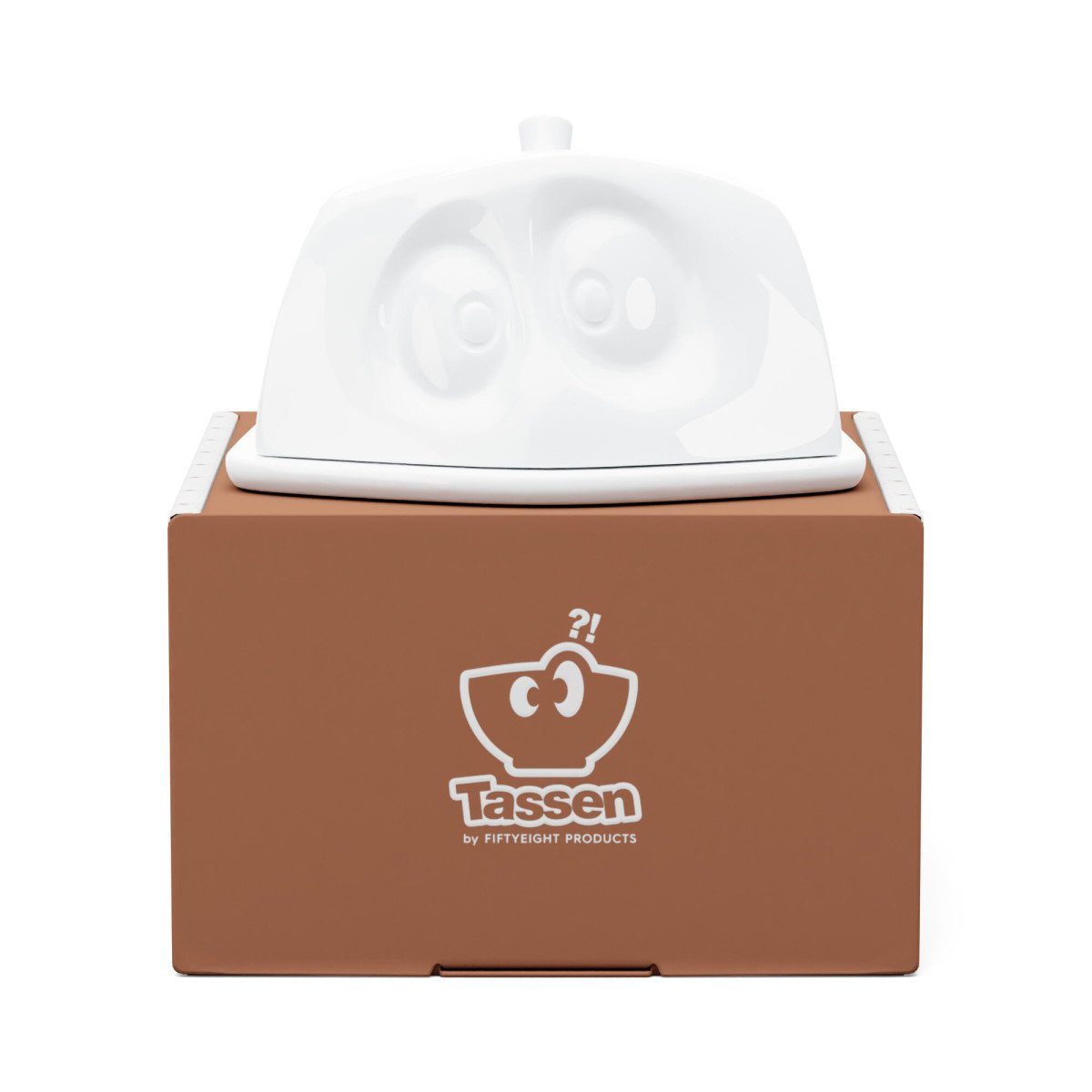 FIFTYEIGHT PRODUCTS Butterdose Butterdose Versteckt - weiß – Bild 2 von 4