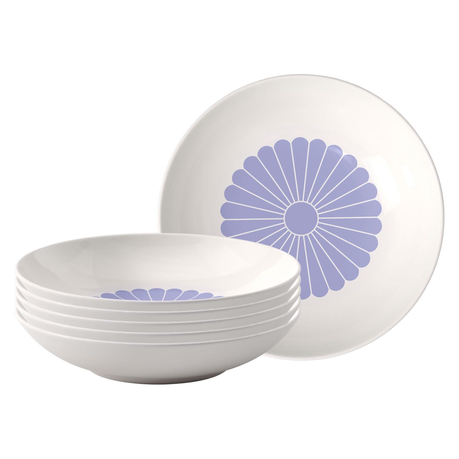 Pastateller Fleur Couleur Pastaschalen ø 24 cm 6er Set