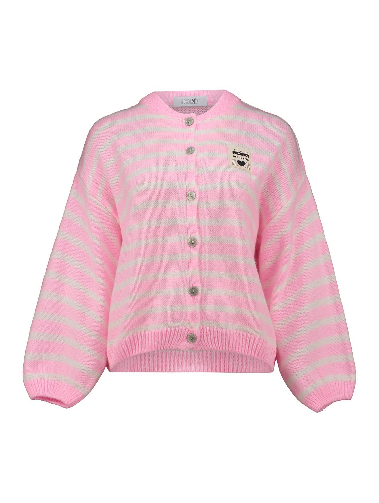 HaILY’S Strickpullover LS A CD Av44a, candy pink/white stripe günstig online kaufen