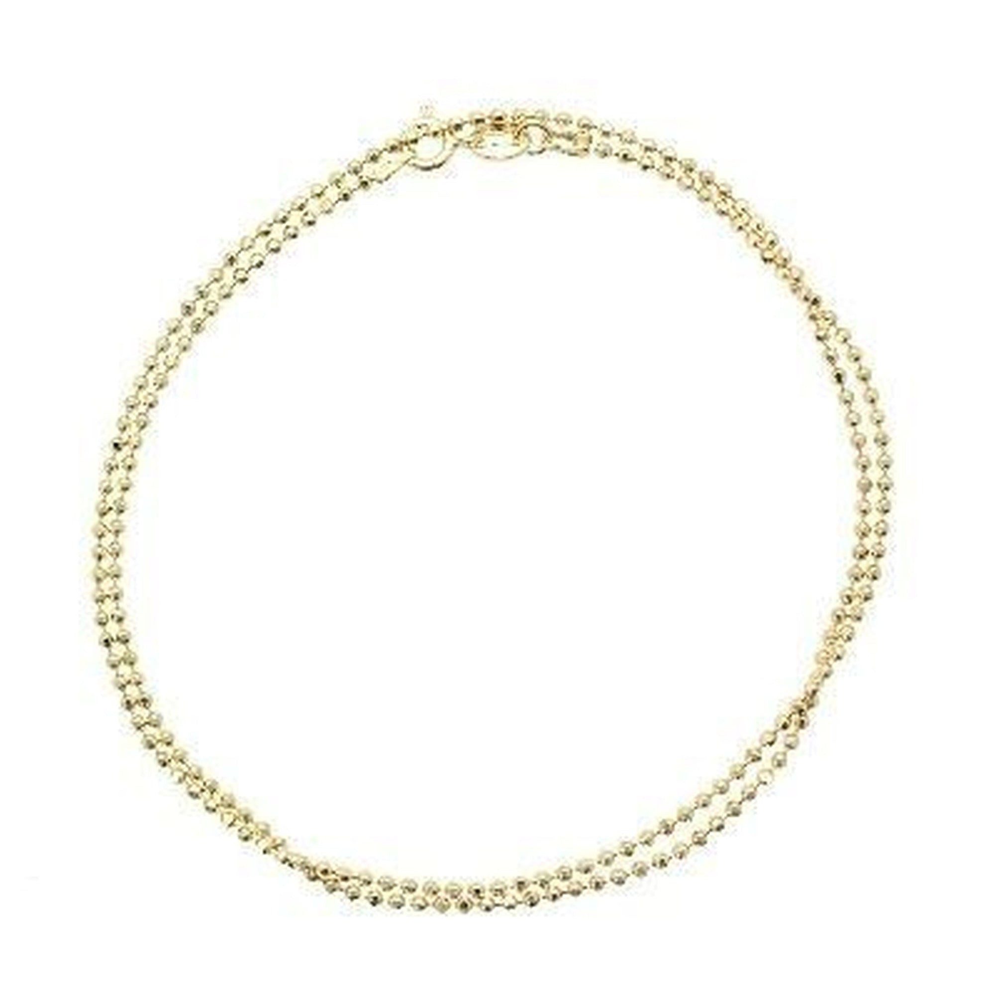 Armband DUR Schmuck: Armband geschliffene Kugelkette, 925er Sterlingsilber, ve