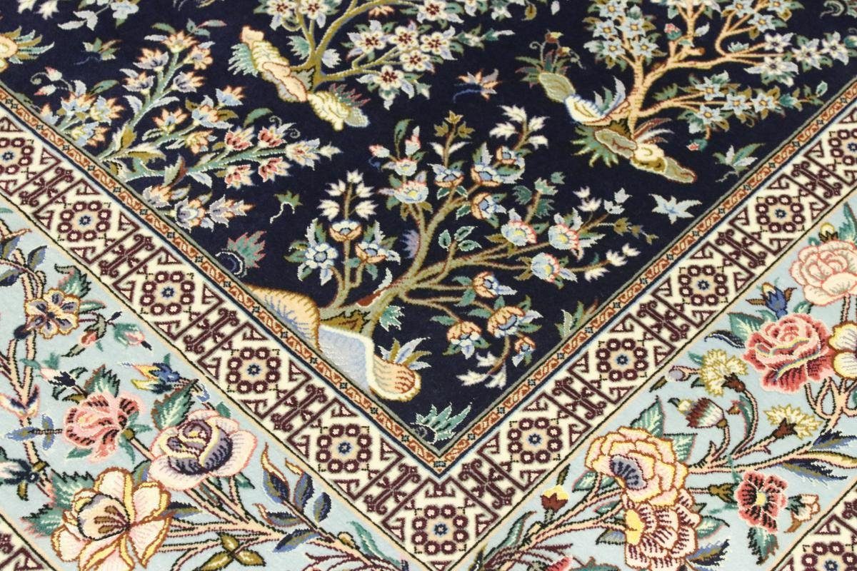 Isfahan 6 Orientteppich, rechteckig, mm Handgeknüpfter Orientteppich 137x213 Trading, Seidenkette Höhe: Signiert Nain