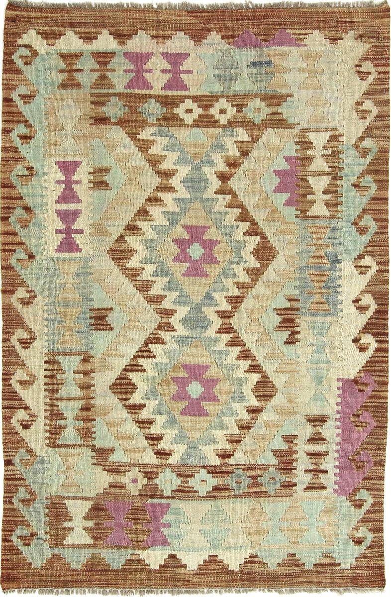Handgewebter rechteckig, mm Orientteppich Nain Kelim Trading, 96x144 Moderner Heritage 3 Afghan Orientteppich, Höhe: