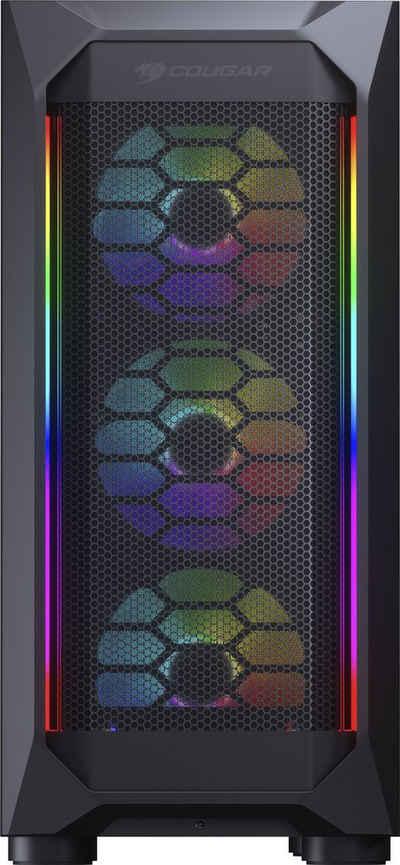 Cougar Gaming-Gehäuse MX410 Mesh-G RGB, RGB Beleuchtung