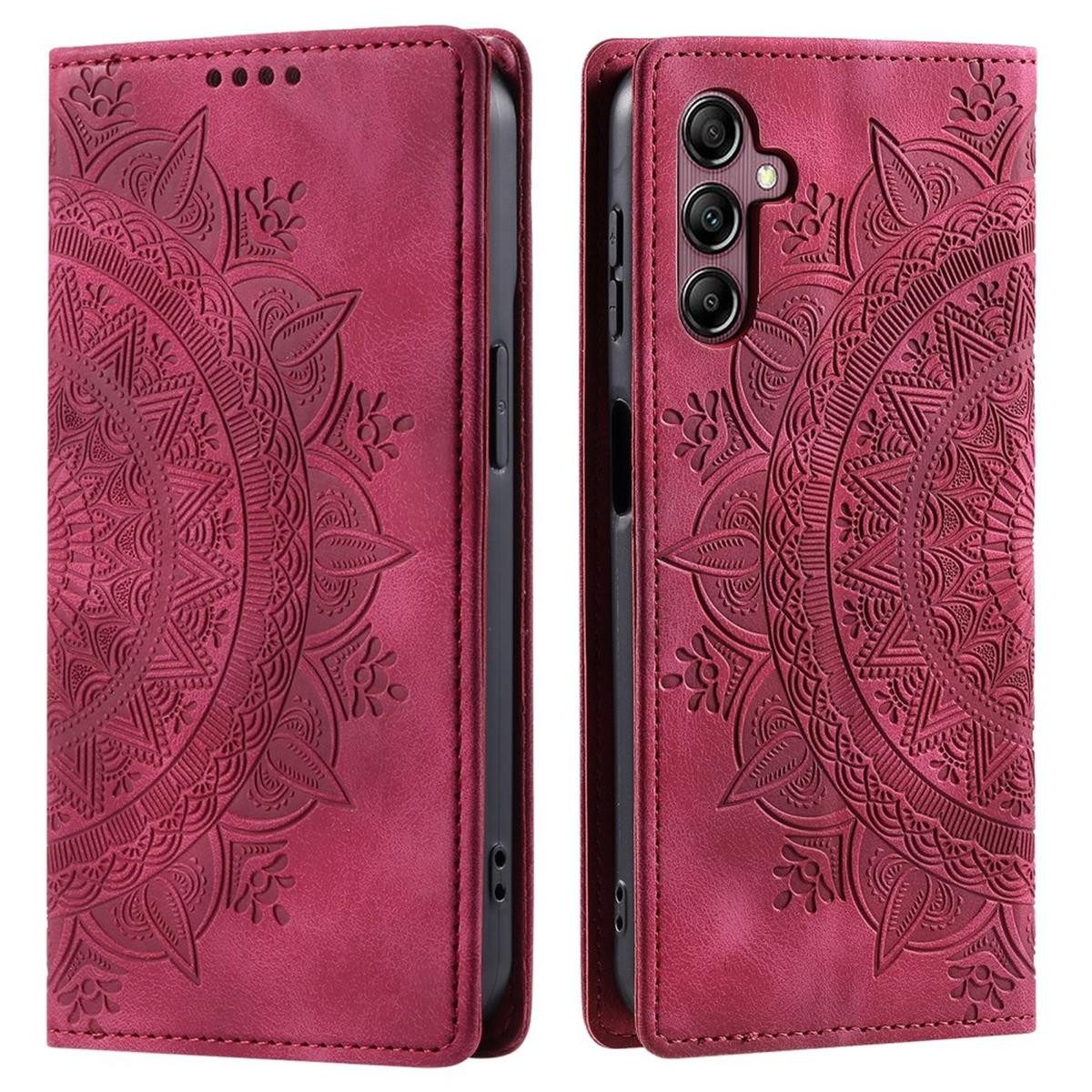 CoverKingz Handyhülle Hülle für Samsung Galaxy A35 5G Handyhülle Flip Case Cover Tasche, Mandala