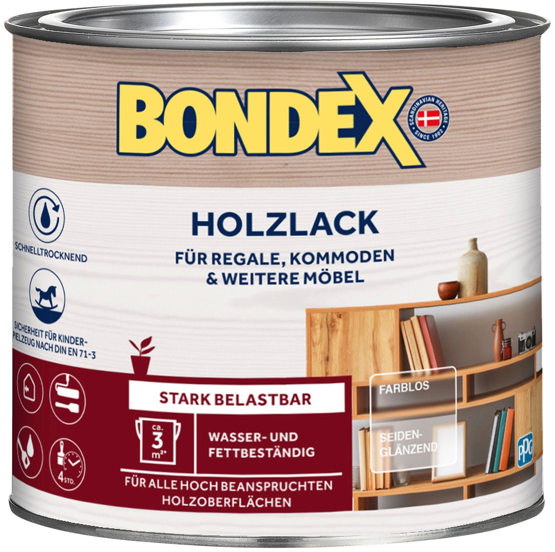 Bondex Holzlack HOLZLACK, Farblos / Seidenglänzend