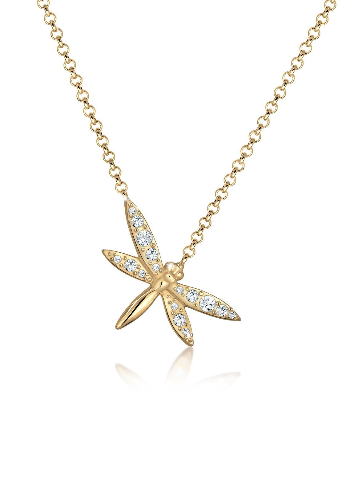 Elli Kette mit Anhänger Libelle Glas günstig online kaufen