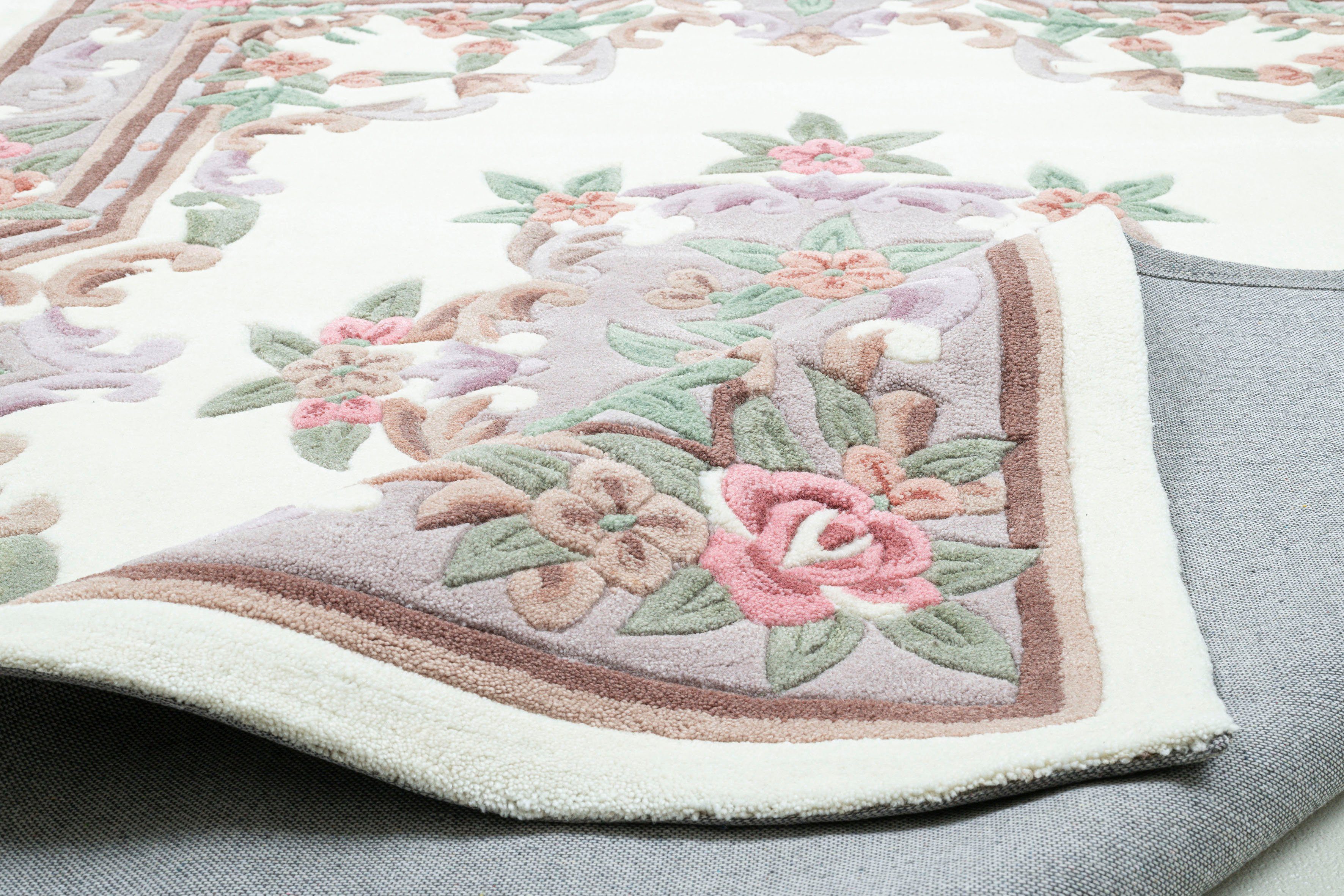 THEKO Teppich Ming, rechteckig, Höhe: 14 mm, hochwertiges Acrylgarn, ideal im Wohnzimmer & Schlafzimmer