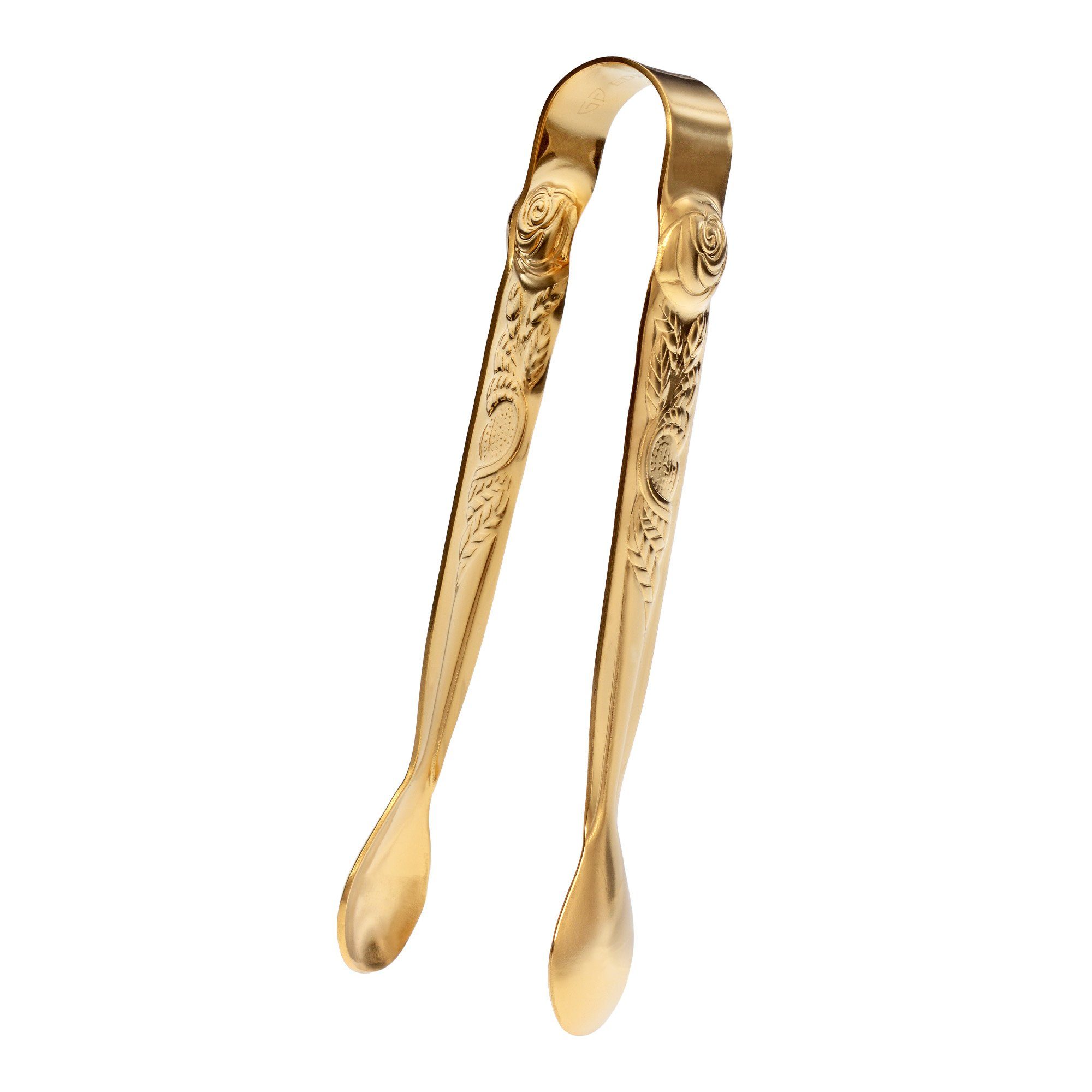 GRÄWE Vorlegebesteck GRÄWE Zuckerzange, Edelstahl, Serie Rosendekor