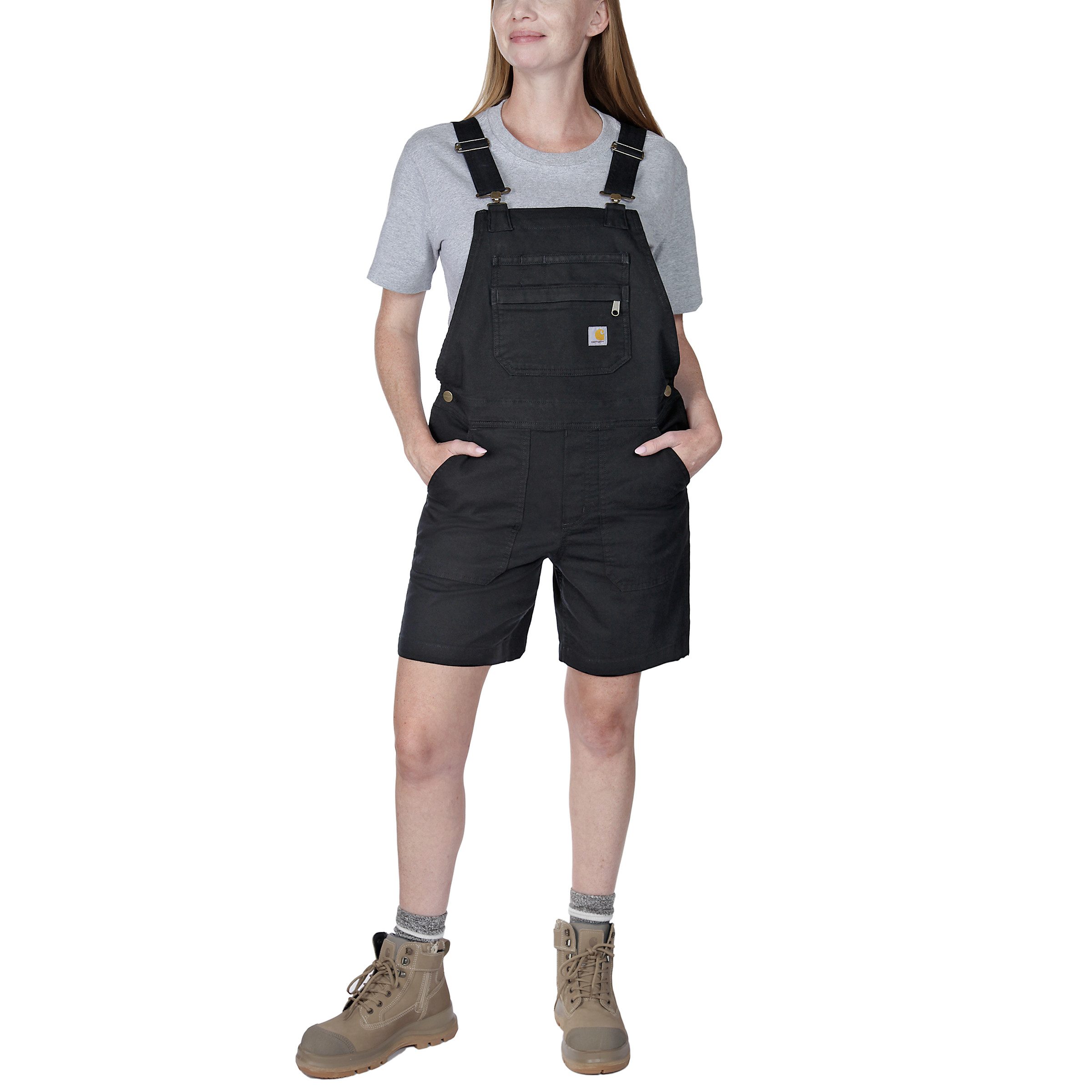 Carhartt Latzhose Canvas Latzshort Relaxed Fit