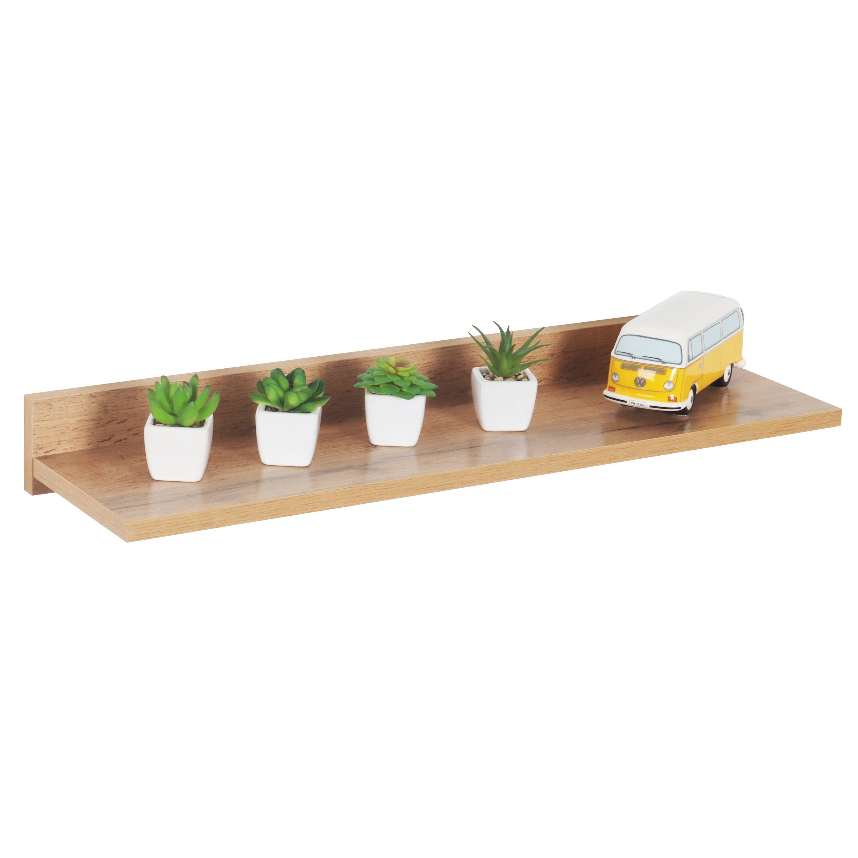RICOO Wandboard WM055-EW, 1-tlg., schwebendes Wandregal Hängeregal Schweberegal an der Wand. Reduzierter Preis € 27,48. Unverbindliche Preisempfehlung € 48,99