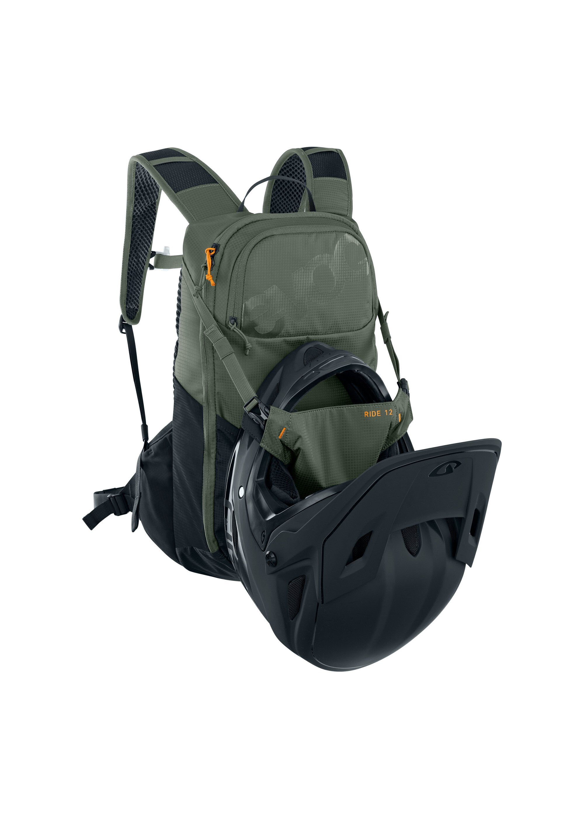 EVOC Packsack RIDE 12, mit Transportlasche für den Bike-Helm