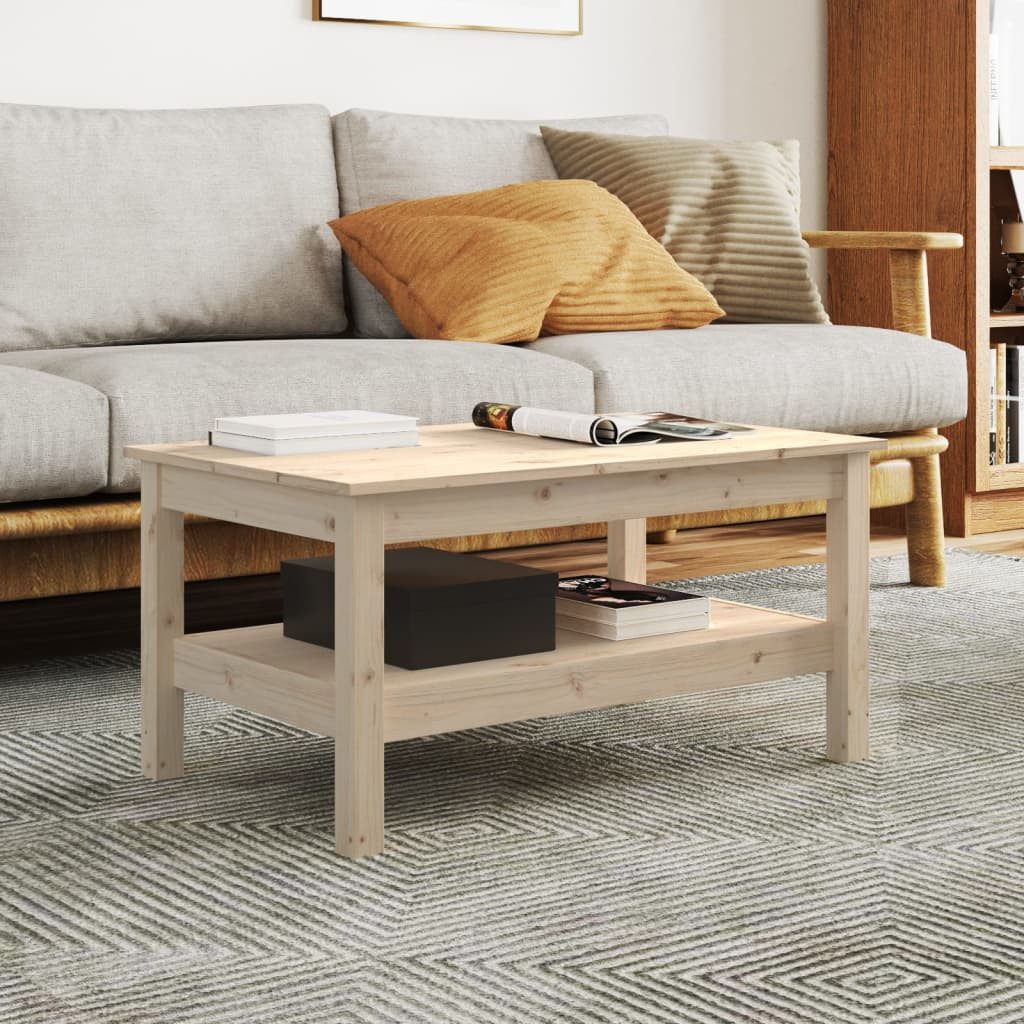 furnicato Couchtisch 80x50x40 cm Massivholz Kiefer günstig online kaufen