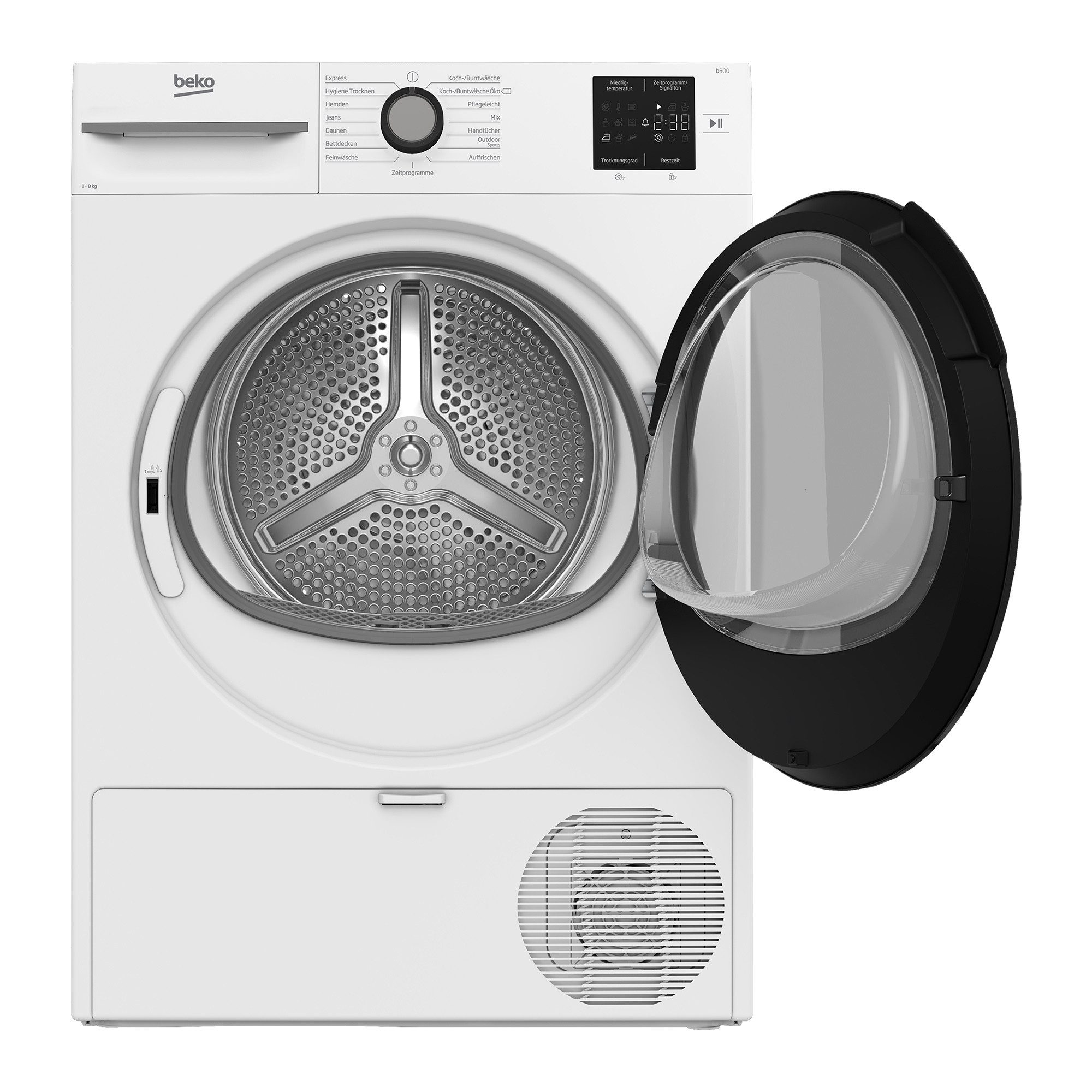 BEKO Wärmepumpentrockner BM3T38220X, Wärmepumpentechnologie: energiesparend trocknen – 8 kg – Bild 3 von 5