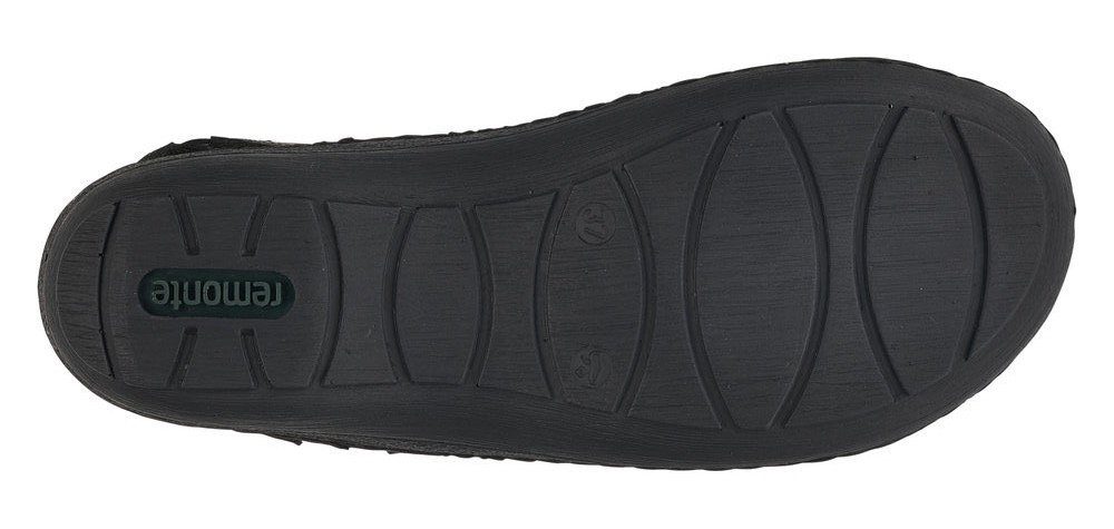 Remonte Sandale mit Klettverschlüssen schwarz