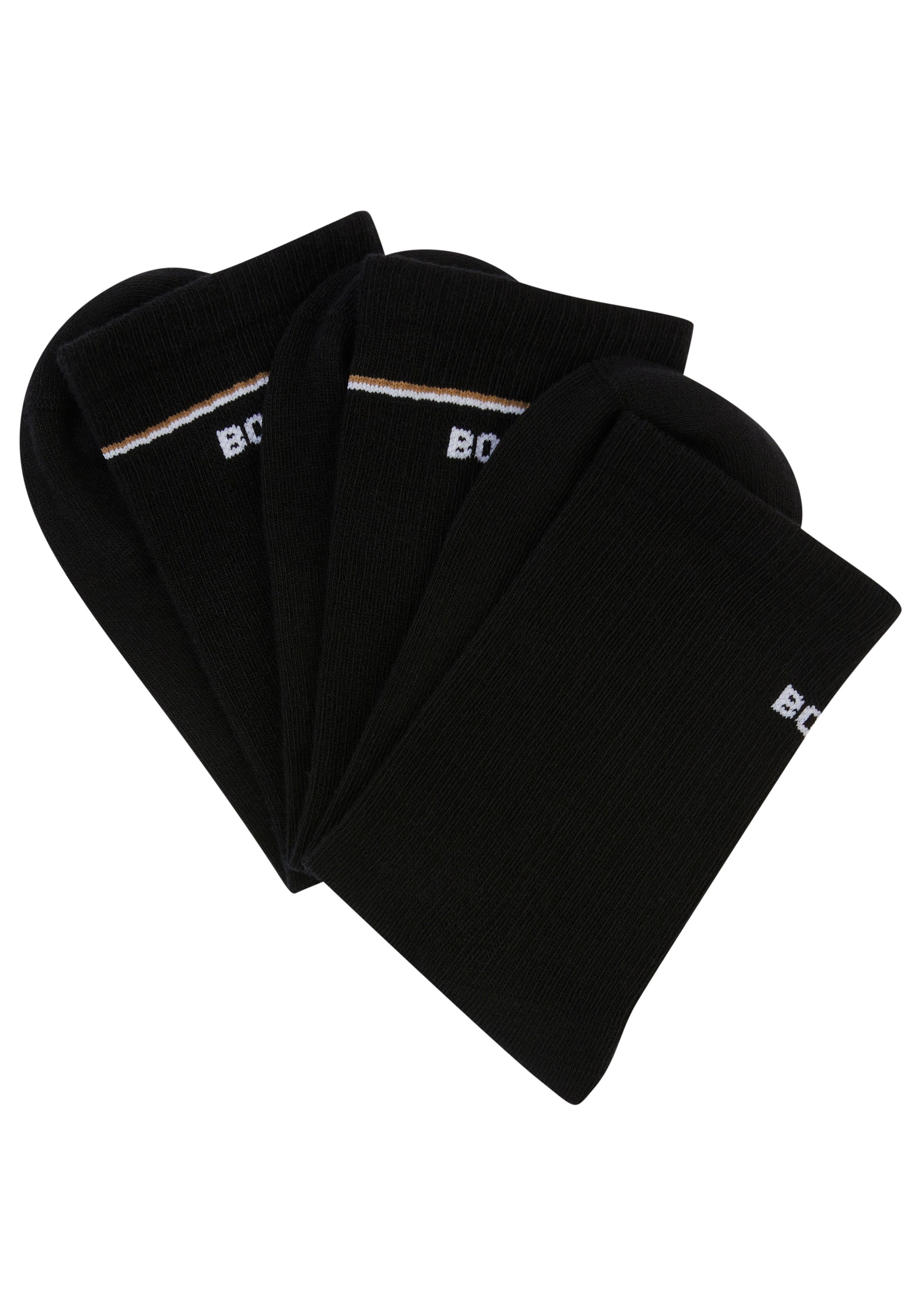 BOSS Basicsocken 3P QS Iconic CC SP W (3-Paar) kontrastfarbene Details günstig online kaufen