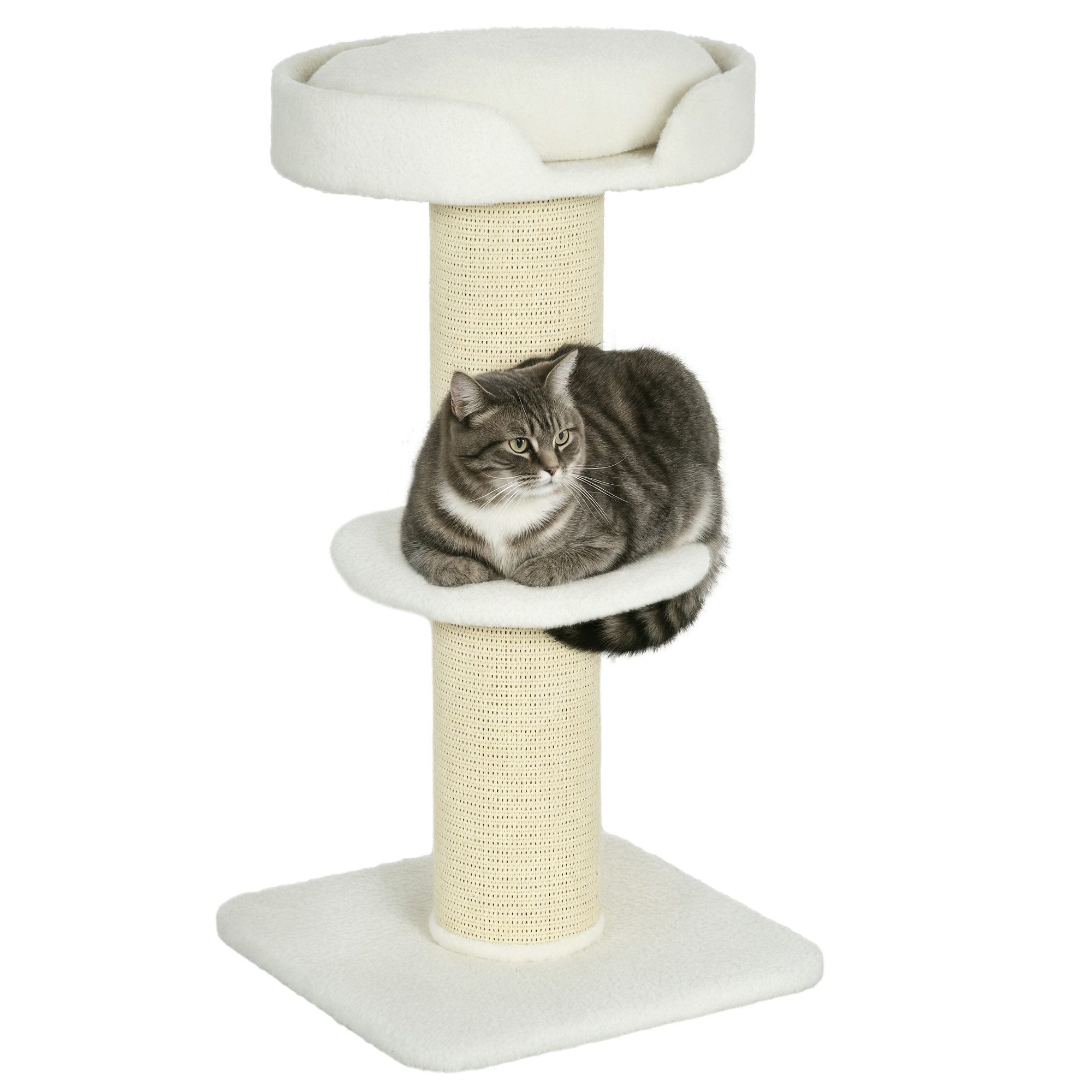 PawHut Kratzbaum 91 cm Katzenbaum mit Katzenbett, Plattform, für Katzen bis günstig online kaufen