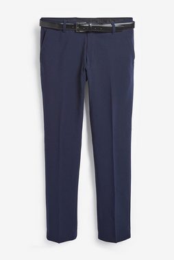 Next Stoffhose Slim Fit Hose mit Gürtel (2-tlg)