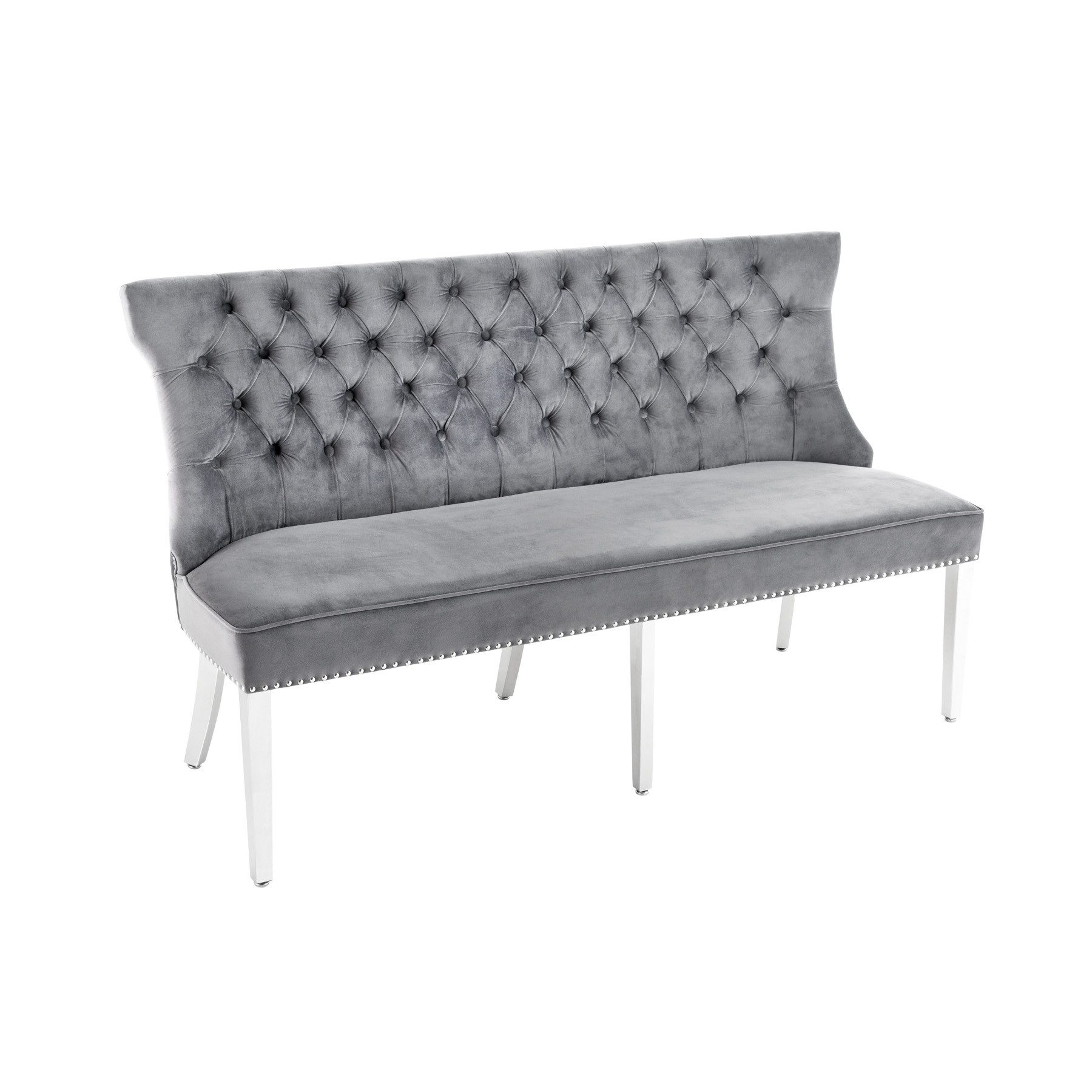 riess-ambiente Sitzbank CASTLE DELUXE 165cm grau / silber (Einzelartikel, 1 günstig online kaufen